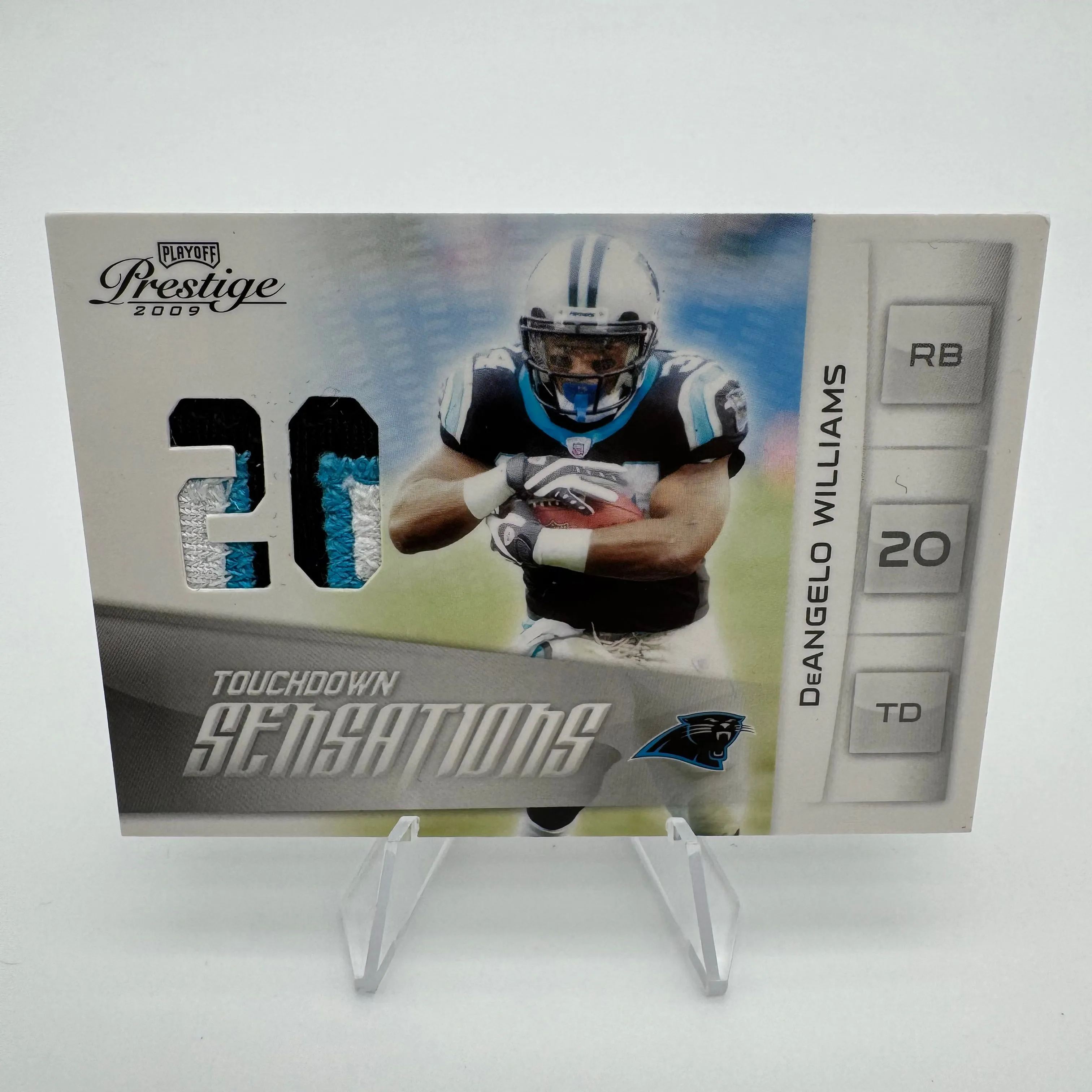 Product image for DeAngelo Williams 2009 Playoff Prestige Touchdown Sensations Prime /50