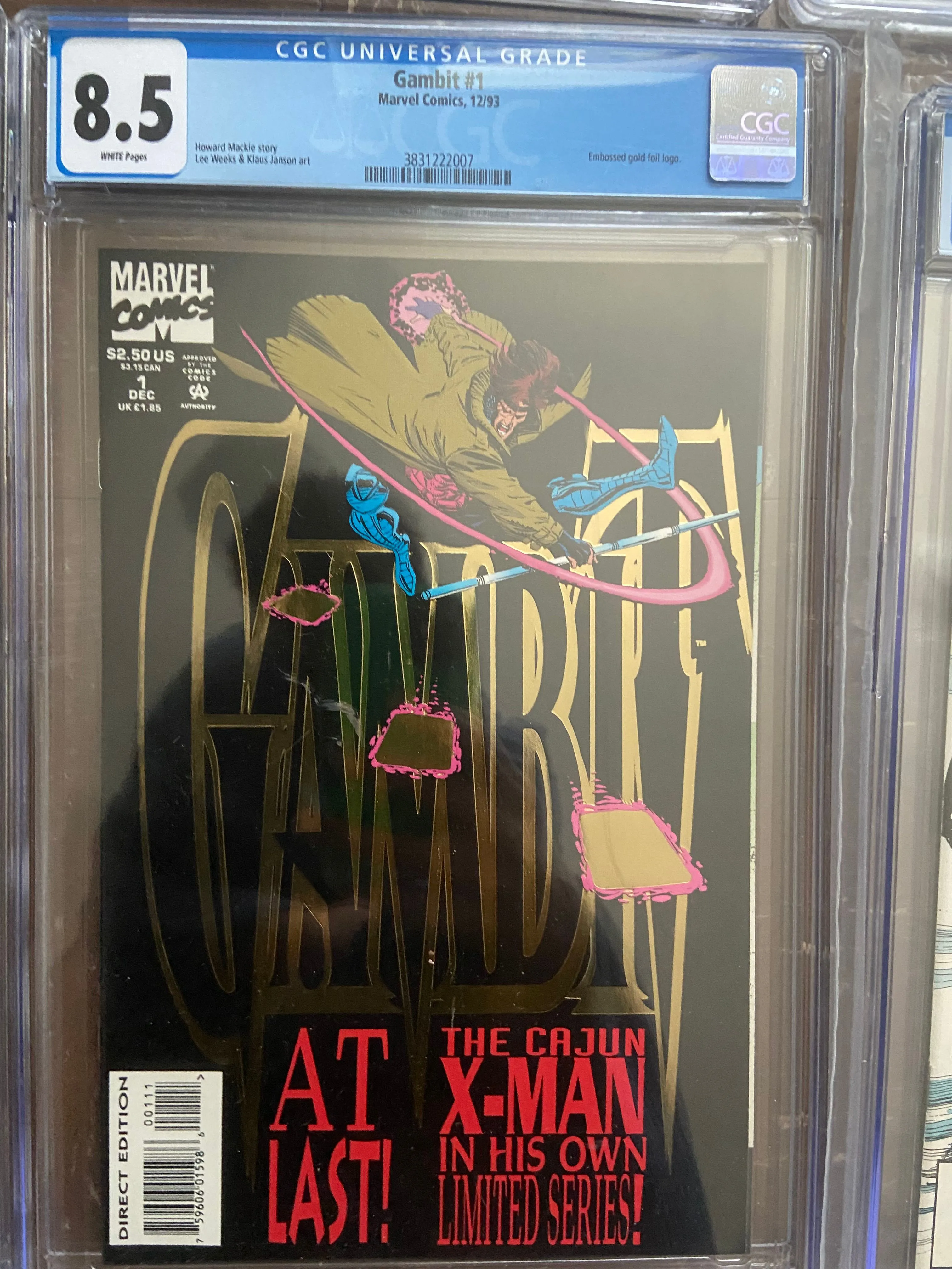 Product image for Gambit 1  CGC 8.5 1993