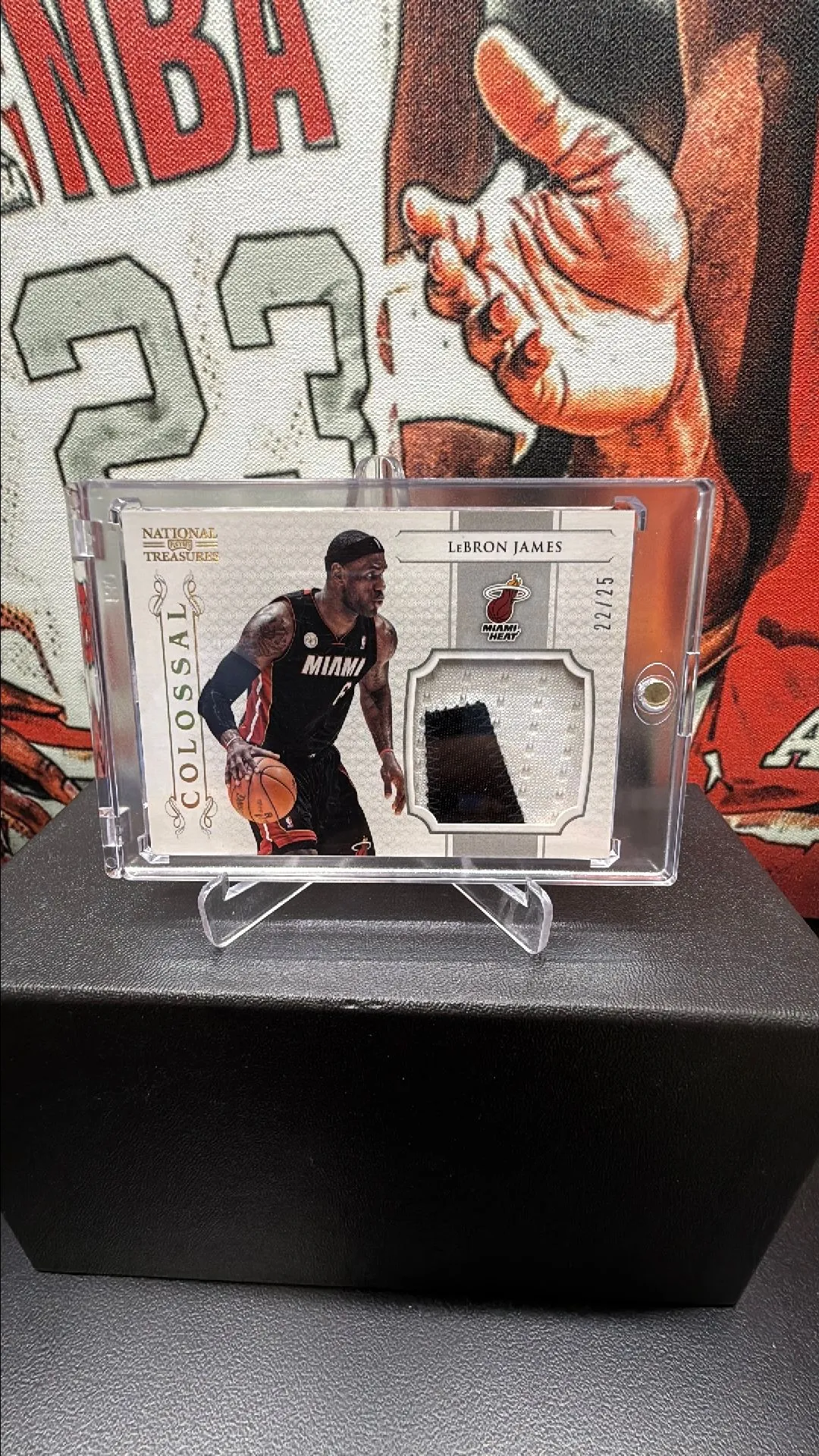 Product image for Lebron James national treasures 2012 patch 22/25