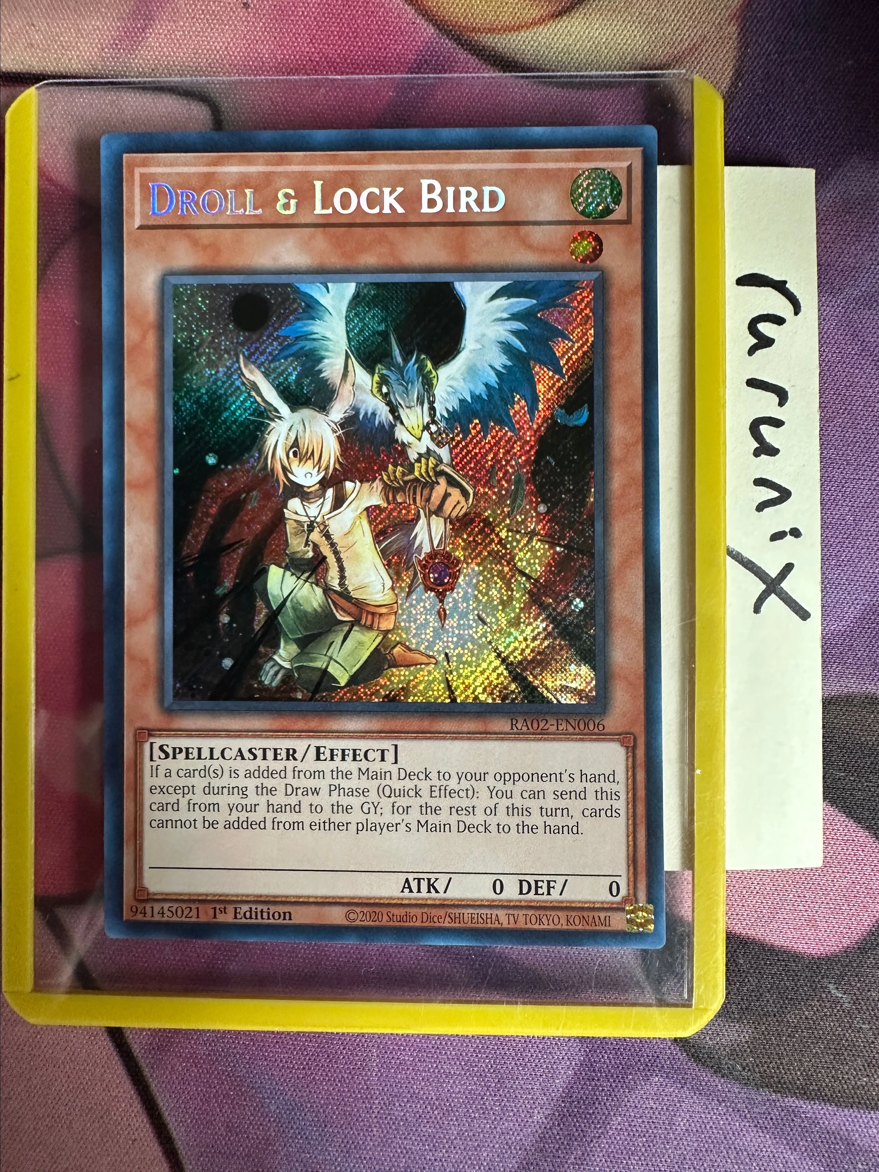 bird deck yugioh Yugioh Droll & Lock Bird SR08-EN021 Common 1st Edition Near Mint main image 0
