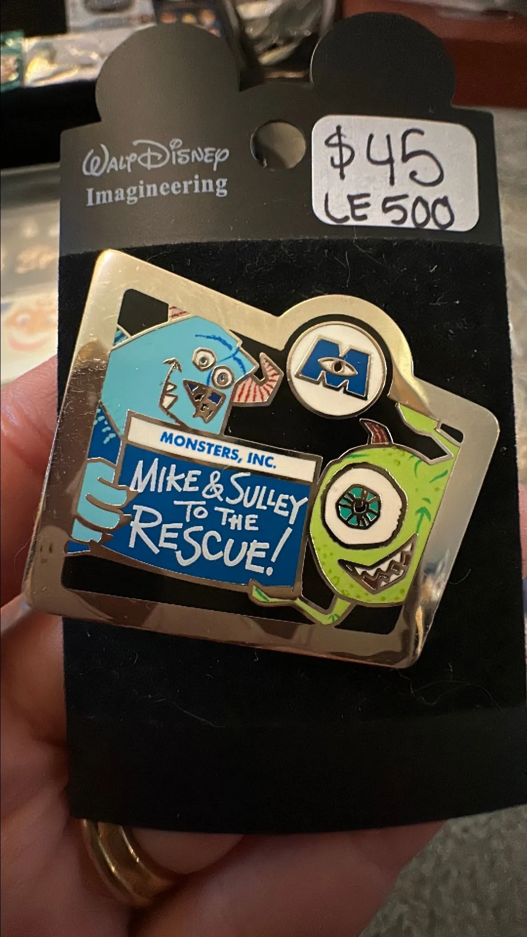Product image for Monsters Inc Pin - Mike and Sully Pin- WDI LE 500