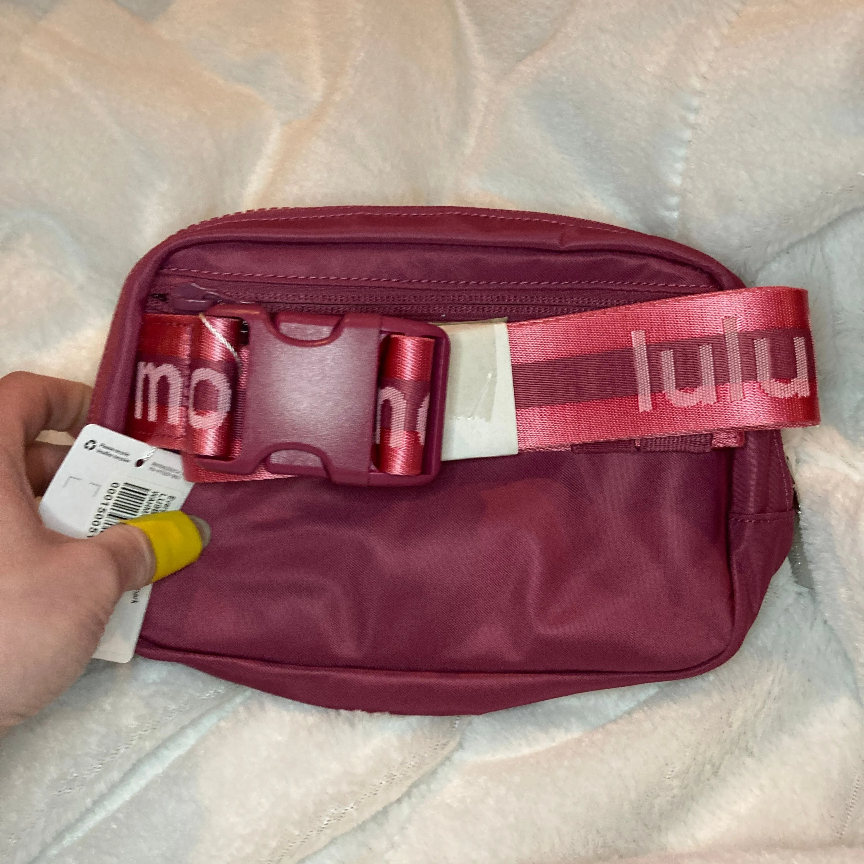 Product image for NWT Dark mauve/pink wordmark belt bag