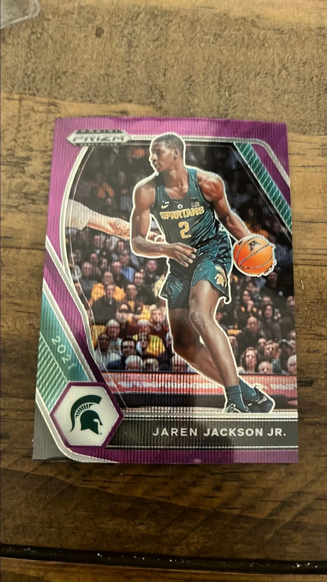 Product image for Jaren Jackson jr Prizim draft pick 2021 purple wave