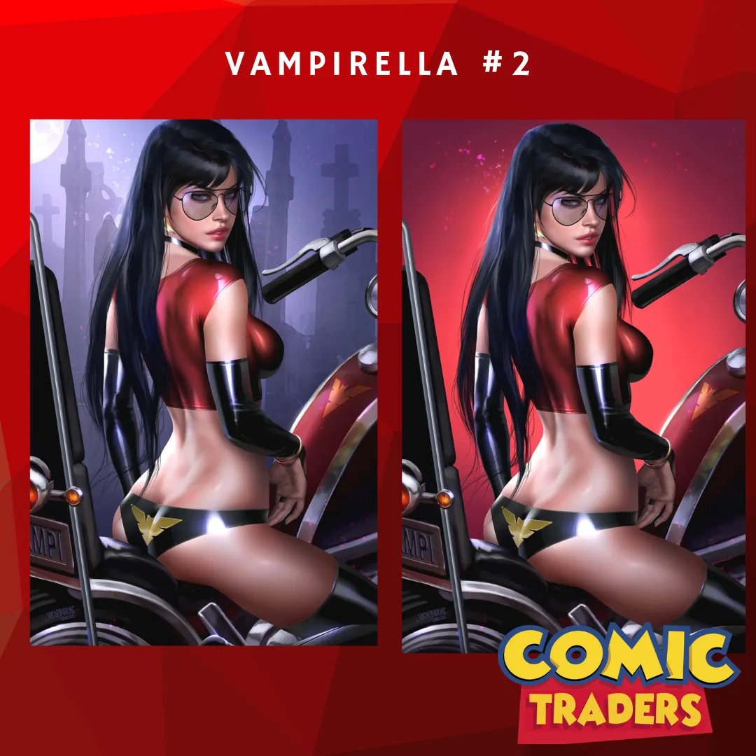 Product image for VAMPIRELLA (2025) #2 JOSH BURNS EXCLUSIVE VIRGIN EXCLUSIVE VARIANT 2 PACK
