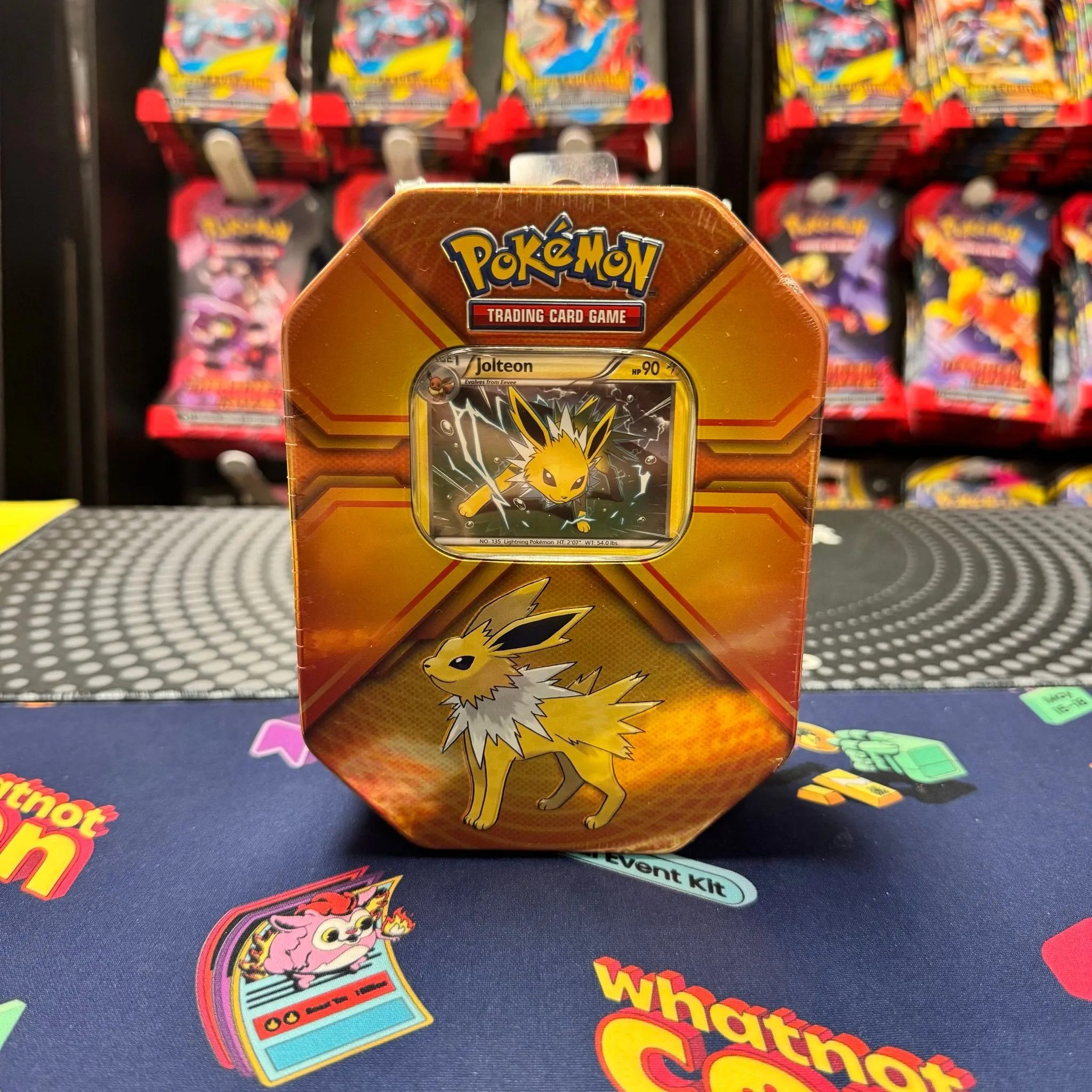 a NEW Triple Effect Tin Jolteon  Whatnot: Shop, Sell, Connect