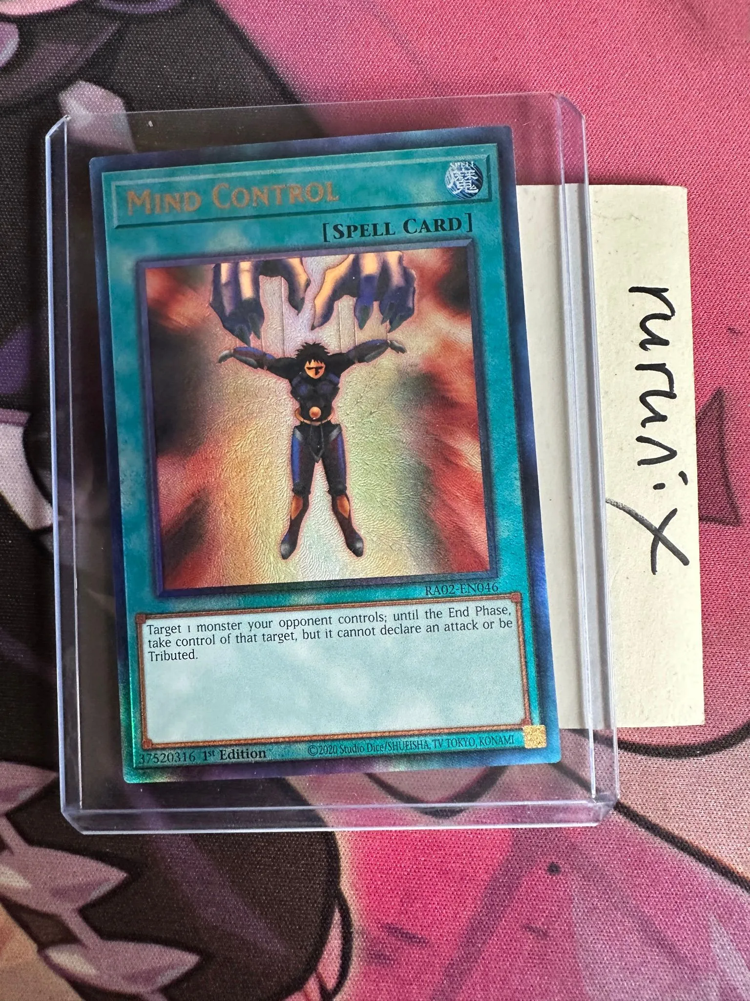 YuGiOh Trading Card Game 25th Anniversary Rarity Collection II Prismatic Ultimate Rare Mind Control RA02-EN046