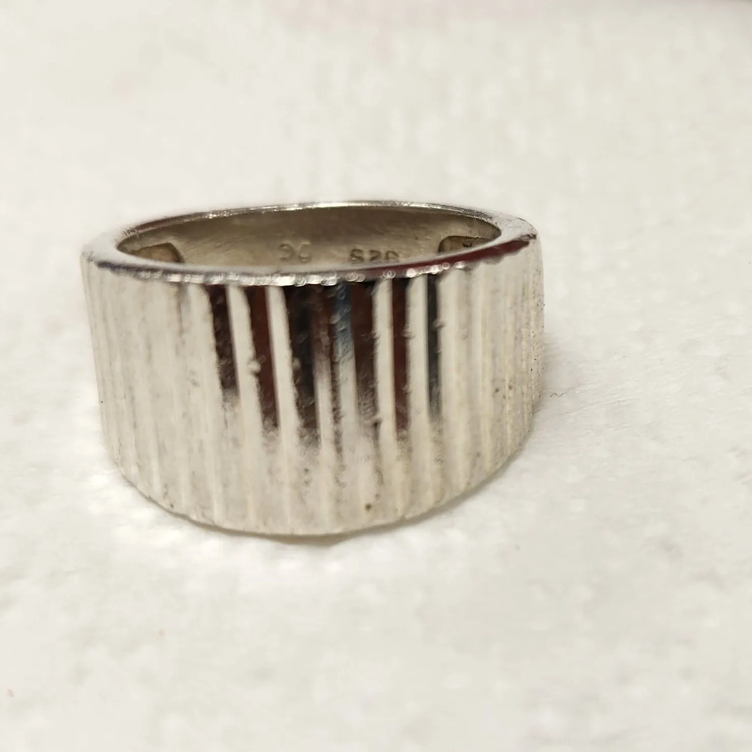 Product image for Sterling Silver Ribbed Ring