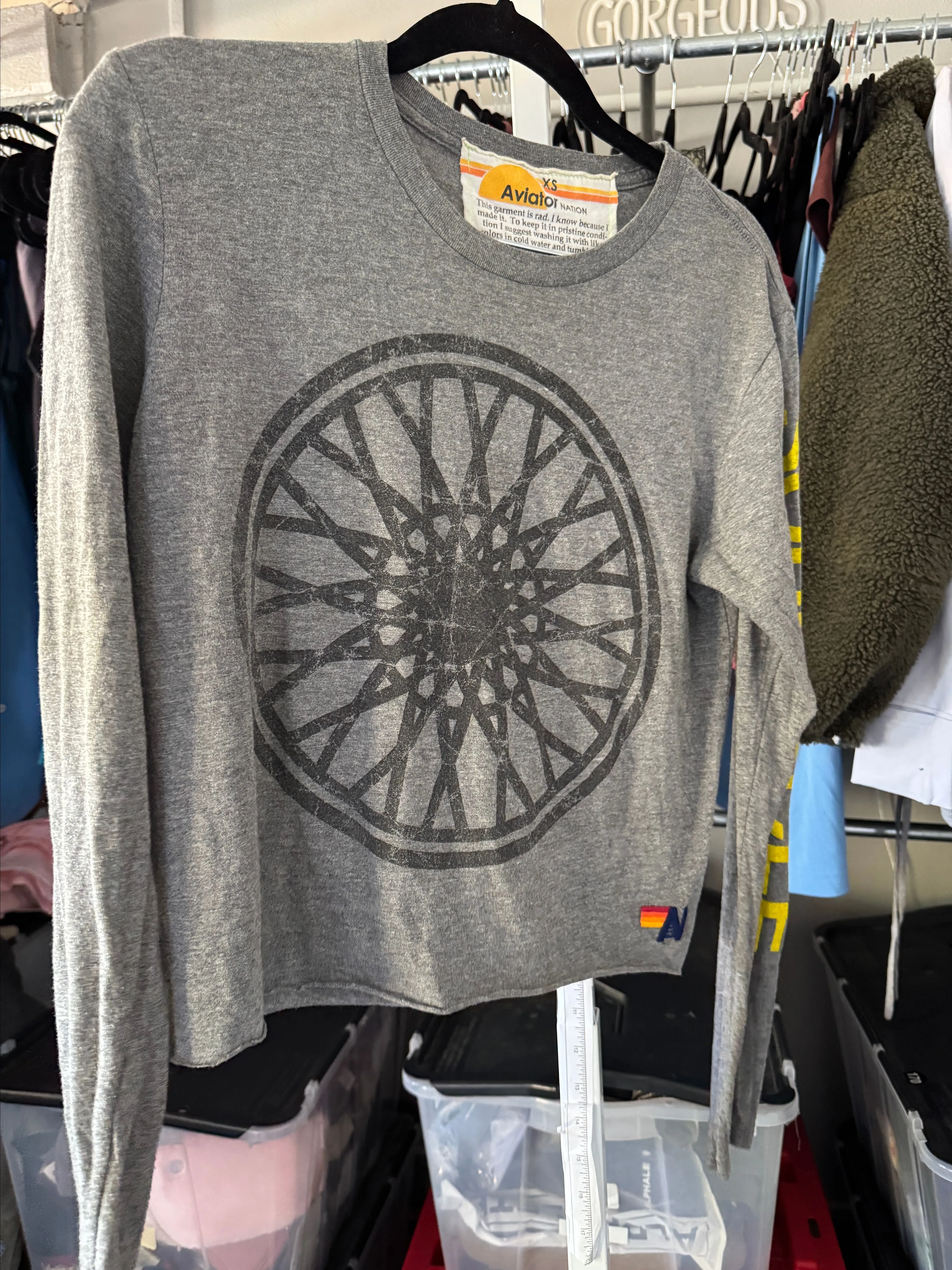 Product image for Aviator Nation pullover (soul cycle down the arm)