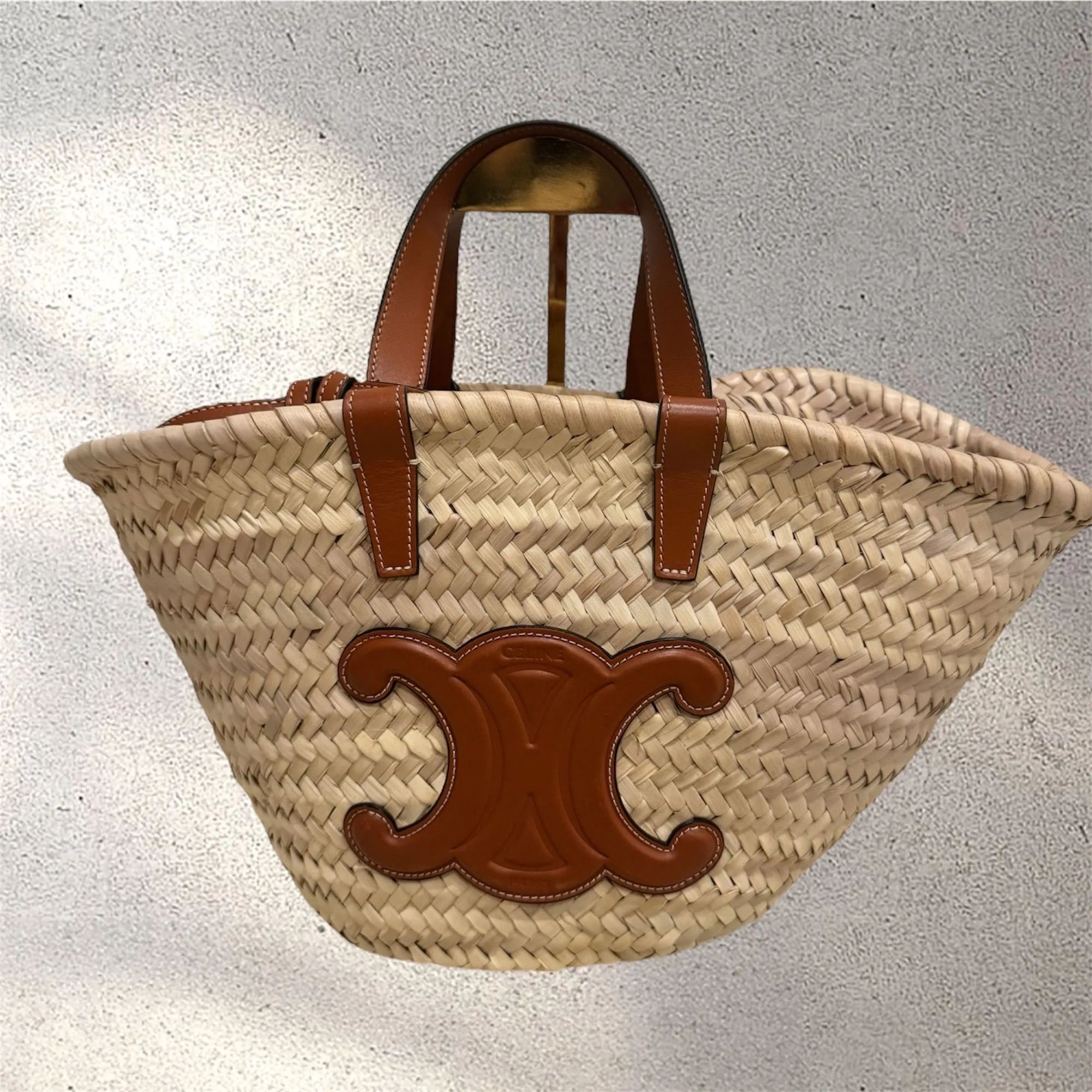 Product image for 41. celine basket bag ( brown)