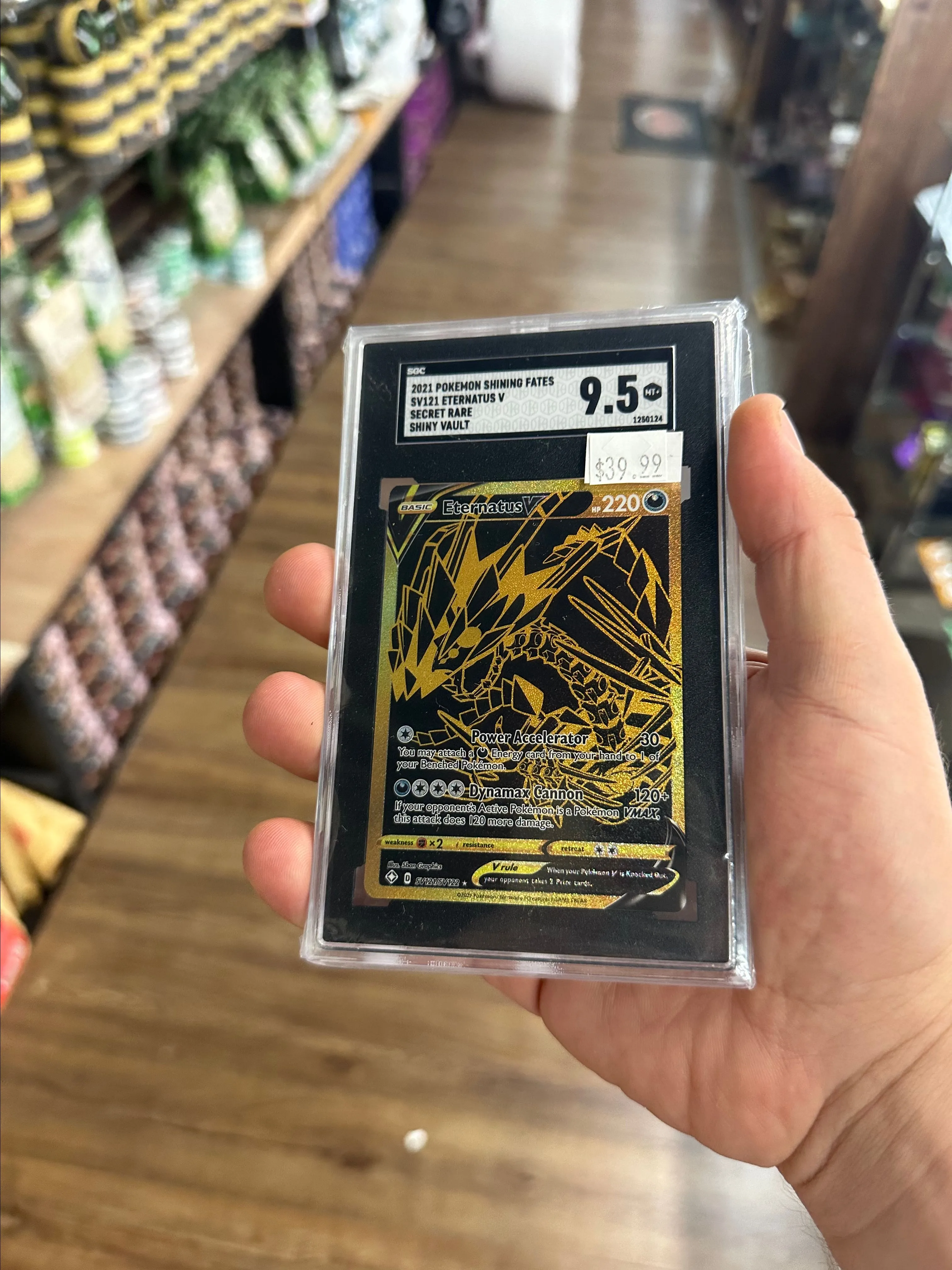 Product image for Sgc 9.5 Pokémon shining fates Sv121 eternatus secret rare shiny vault
