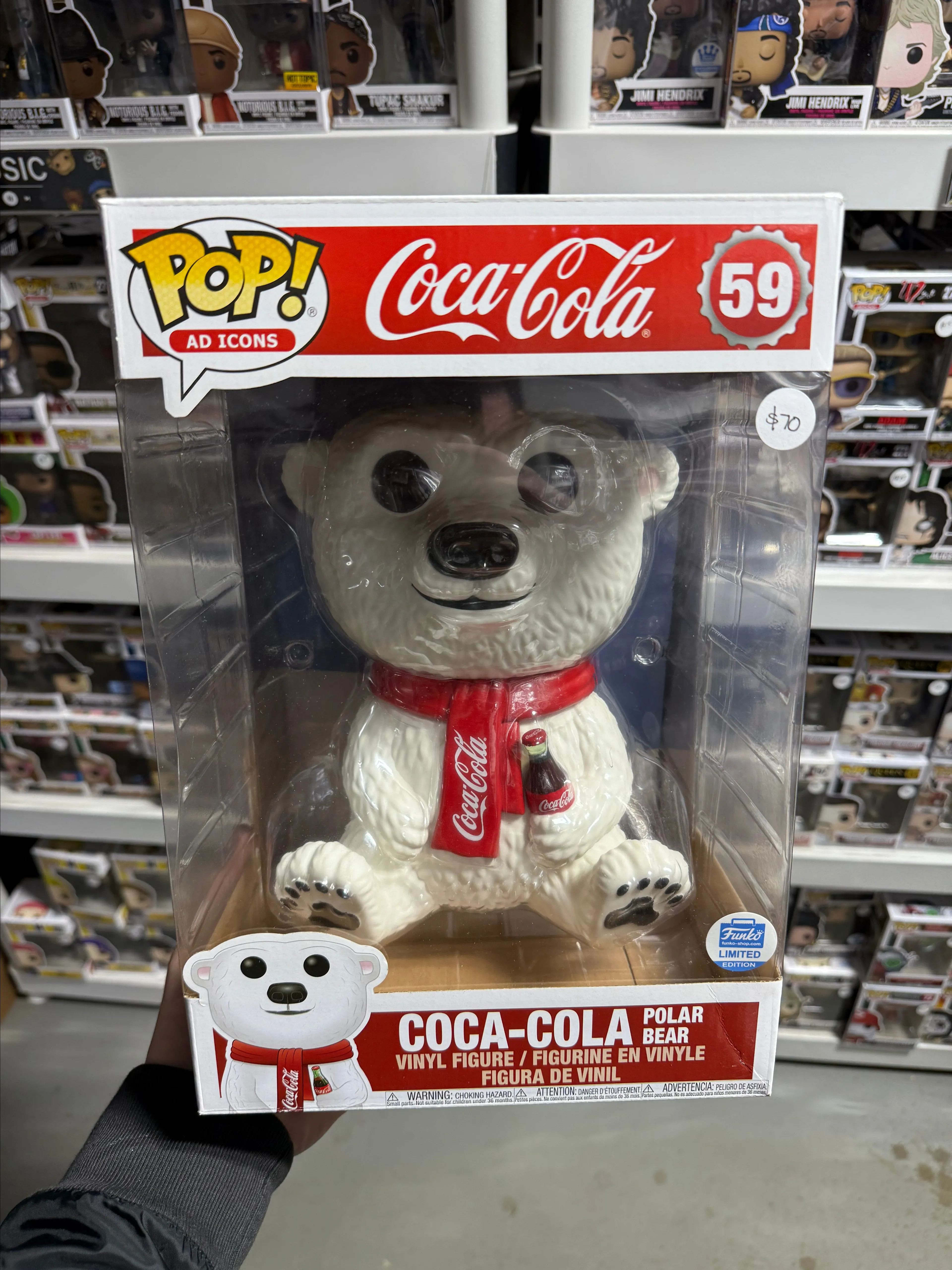 Product image for Ad Icons Coca-Cola Polar Bear Funko POP 10in