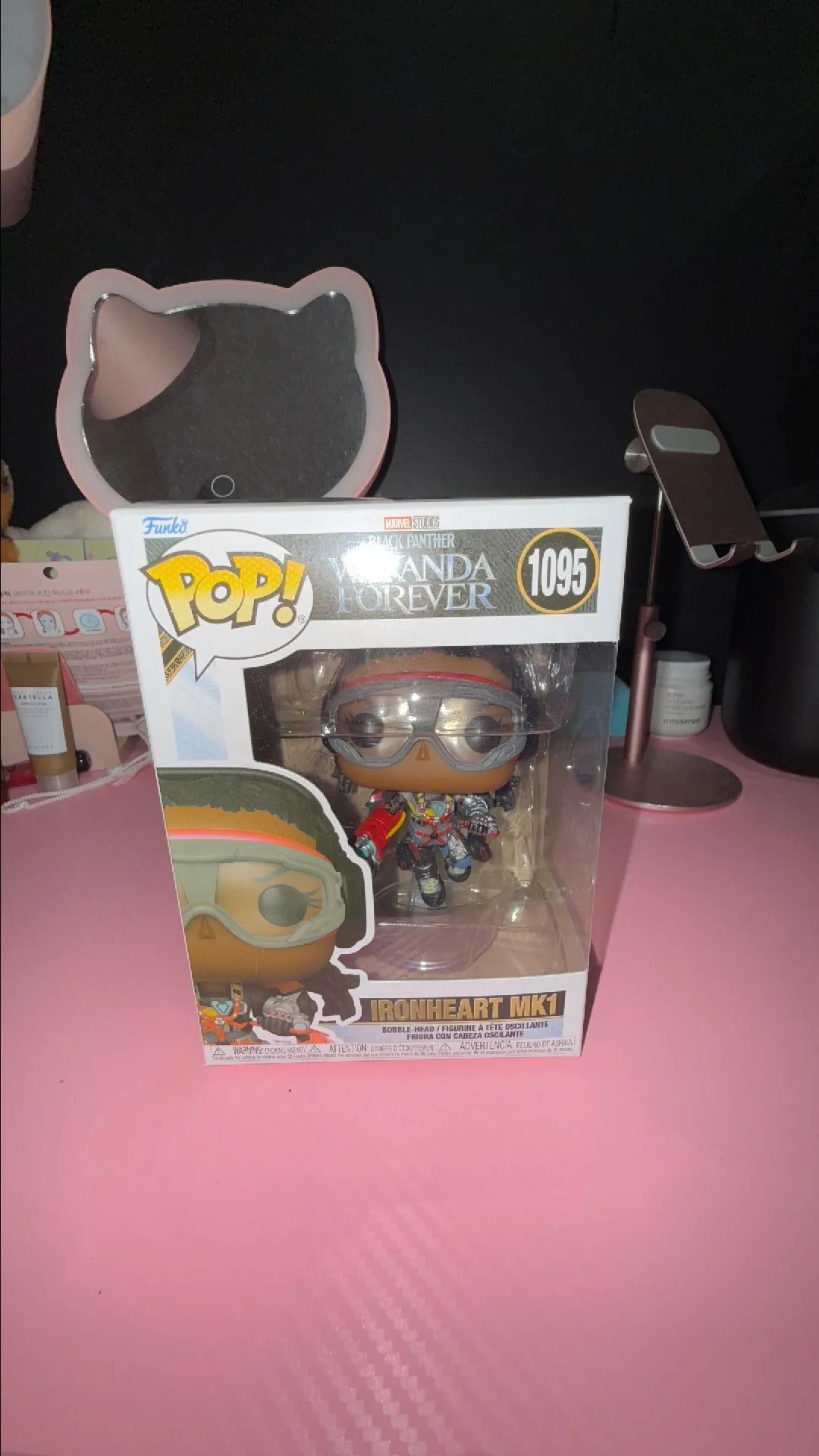 Product image for Funko POP Figure Black Panther Wakanda Forever Ironheart MK 1