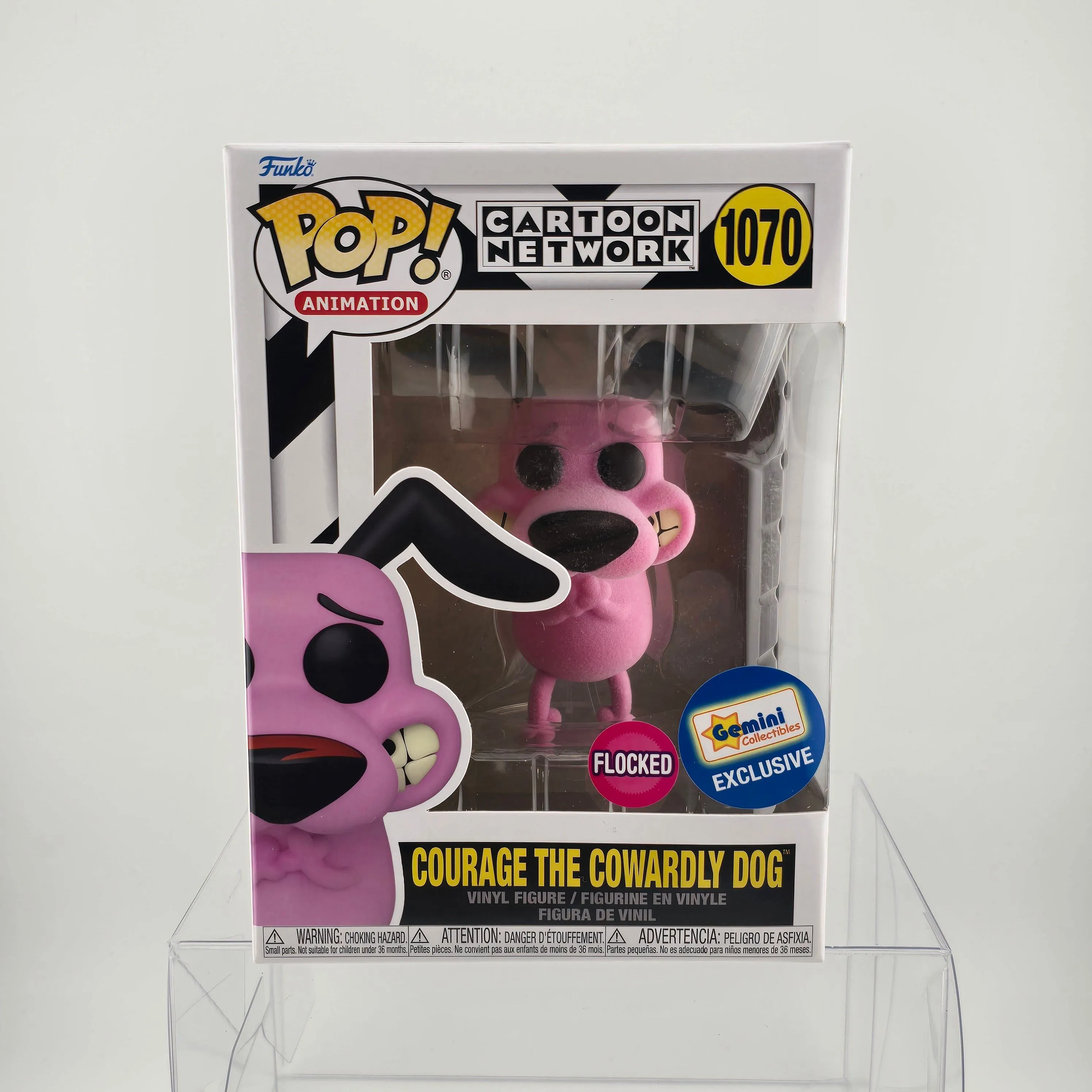 Product image for Cartoon Network - Courage the Cowardly Dog (flocked)  Funko Pop 1070