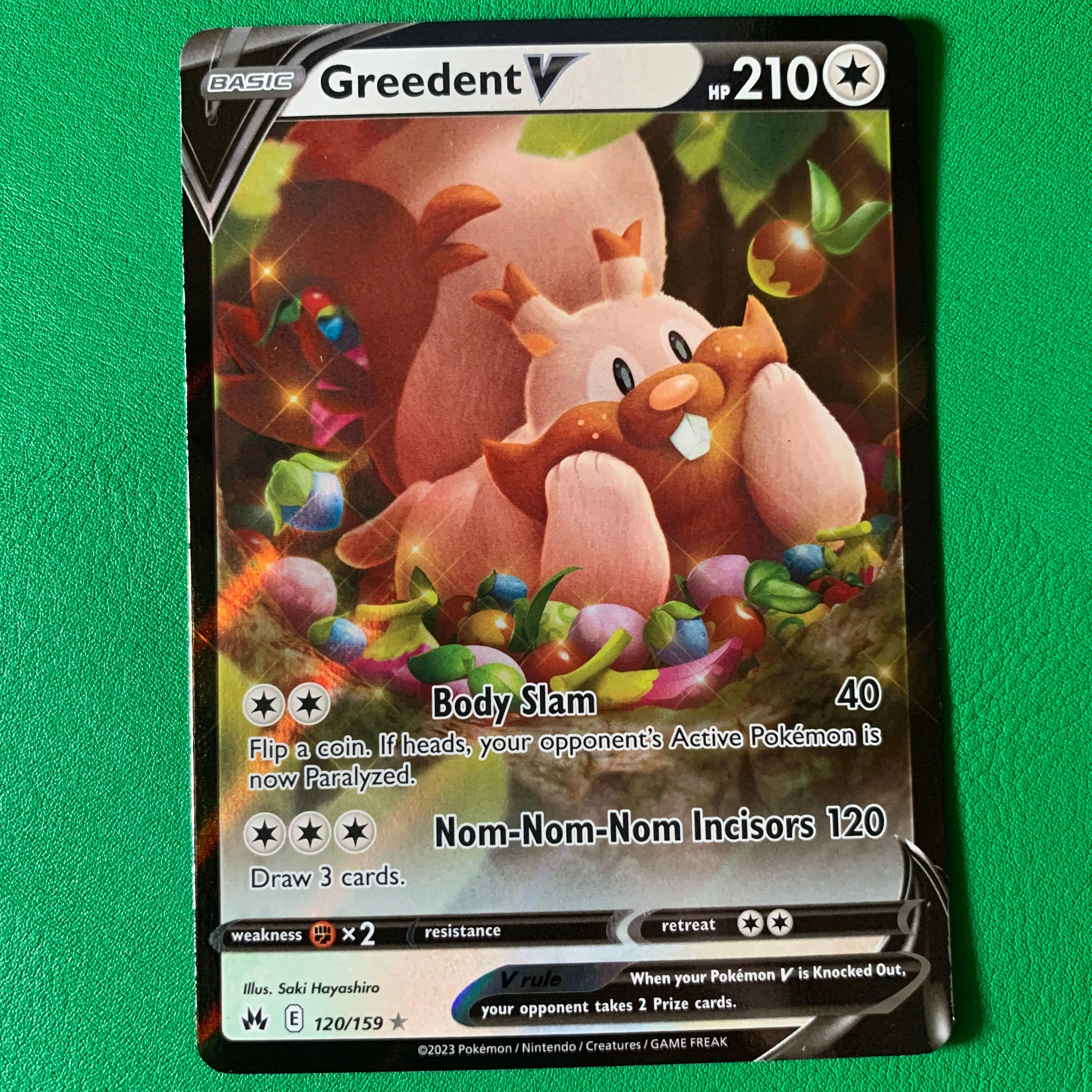 Greedent V #120 Pokemon Crown Zenith  Whatnot: Shop, Sell, Connect