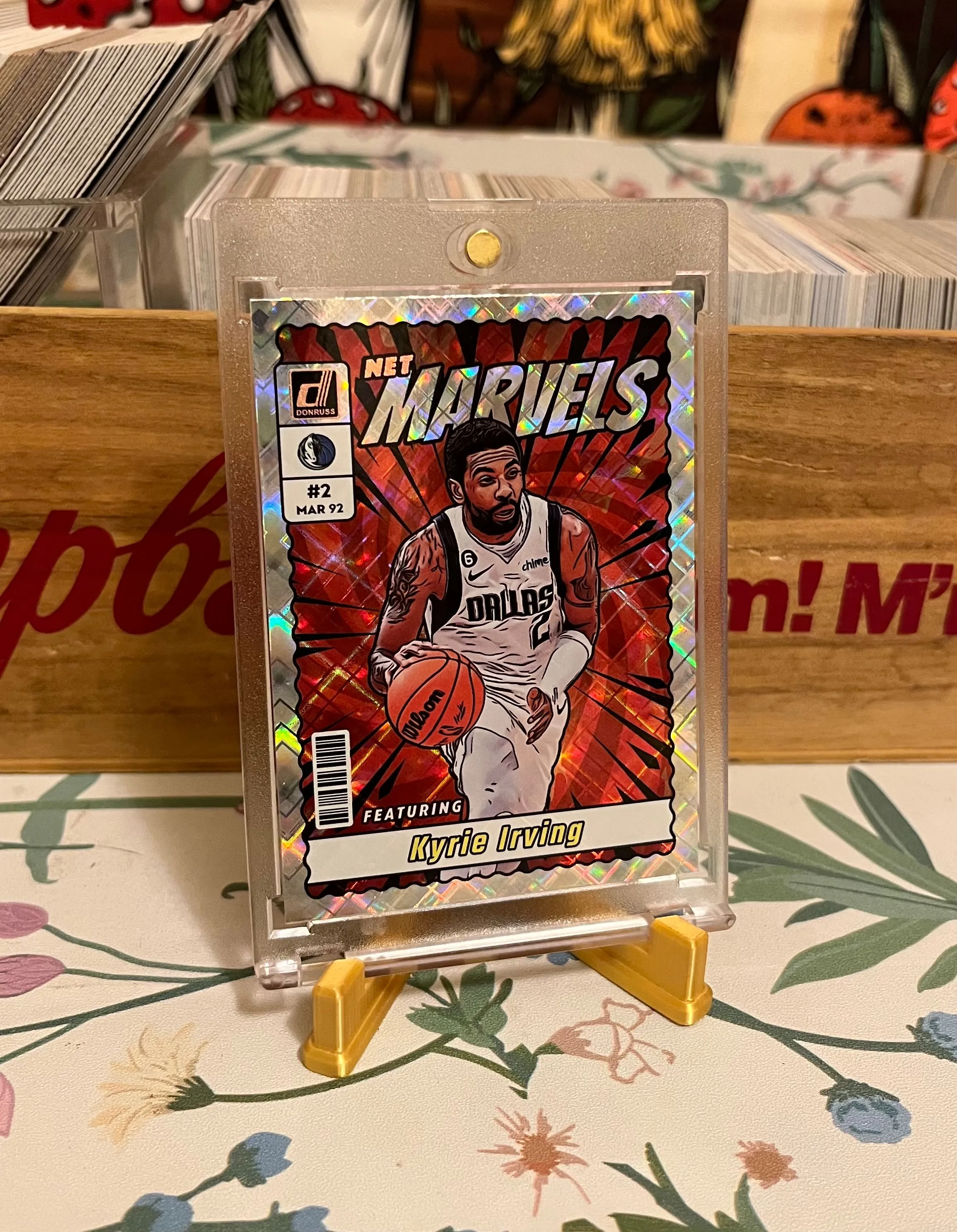Product image for 2023-24 Donruss Net Marvels Diamond #6 Kyrie Irving - Dallas Mavericks - MINT
