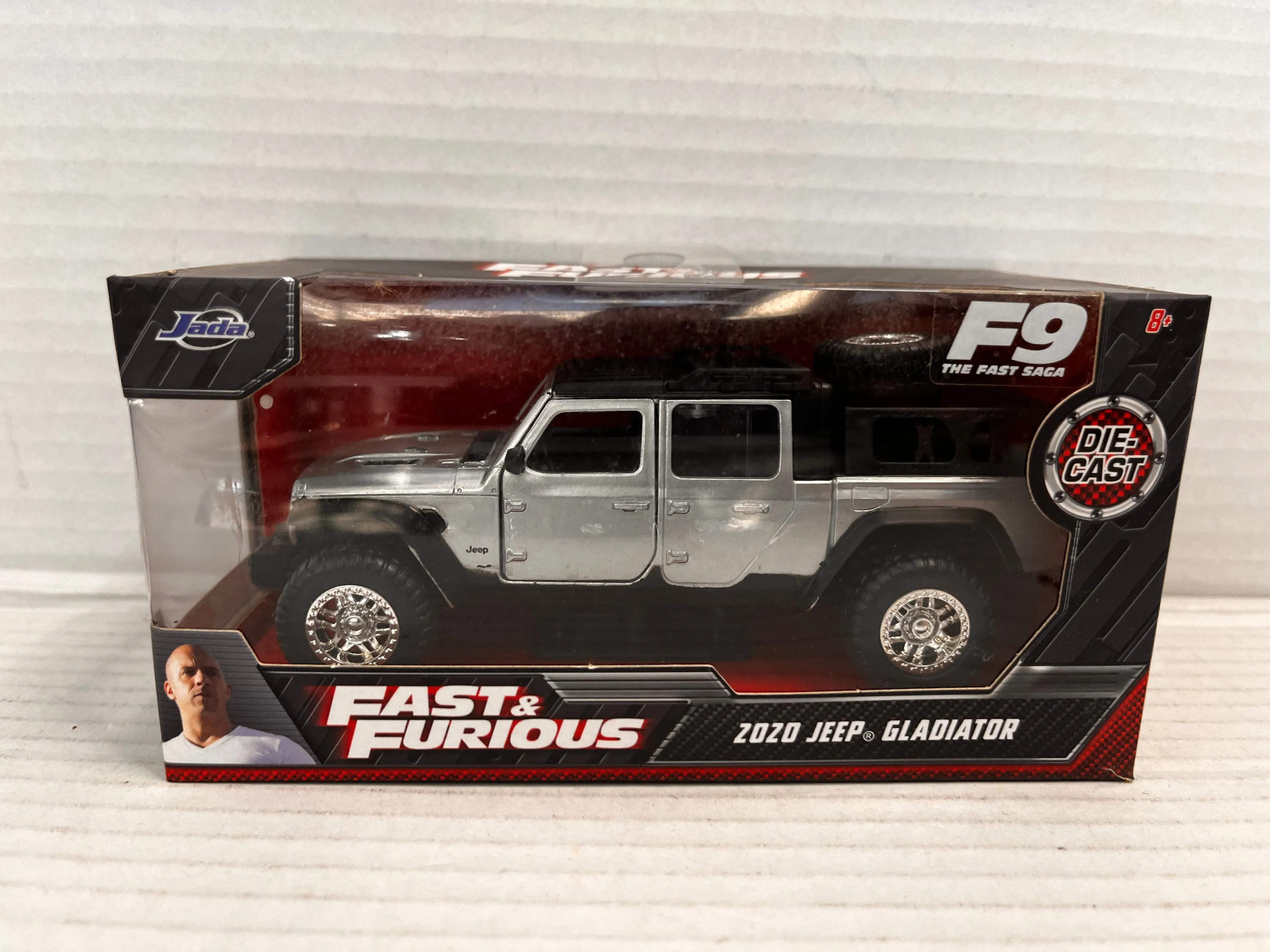 Product image for FAST & FURIOUS F9 Saga Silver 2020 JEEP GLADIATOR Die Cast #24075 Jada Toys