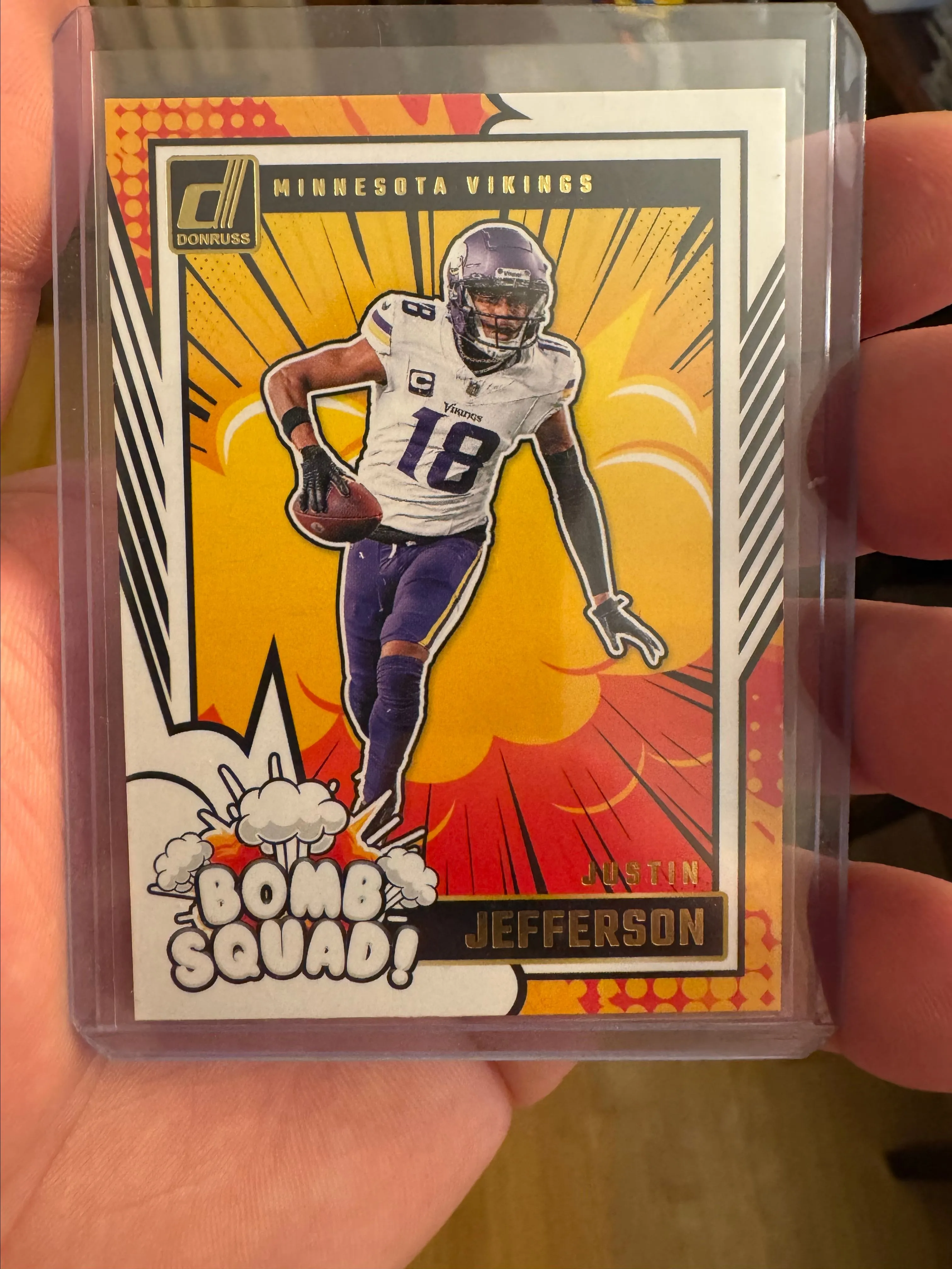 Product image for Justin Jefferson Bomb Squad Card