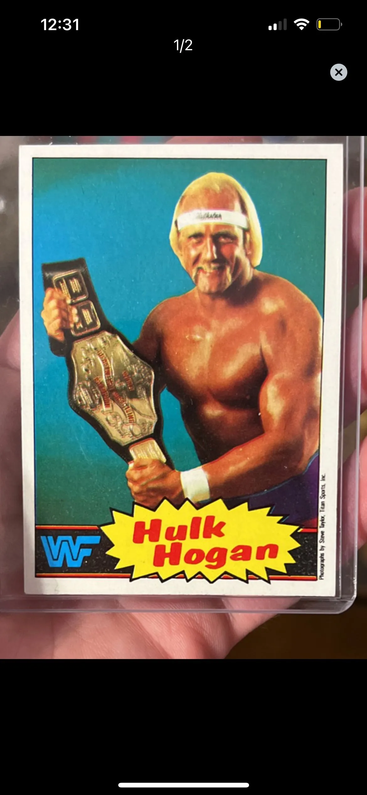 Product image for 1985 Topps WWF Pro Wrestling Stars #16 Hulk Hogan