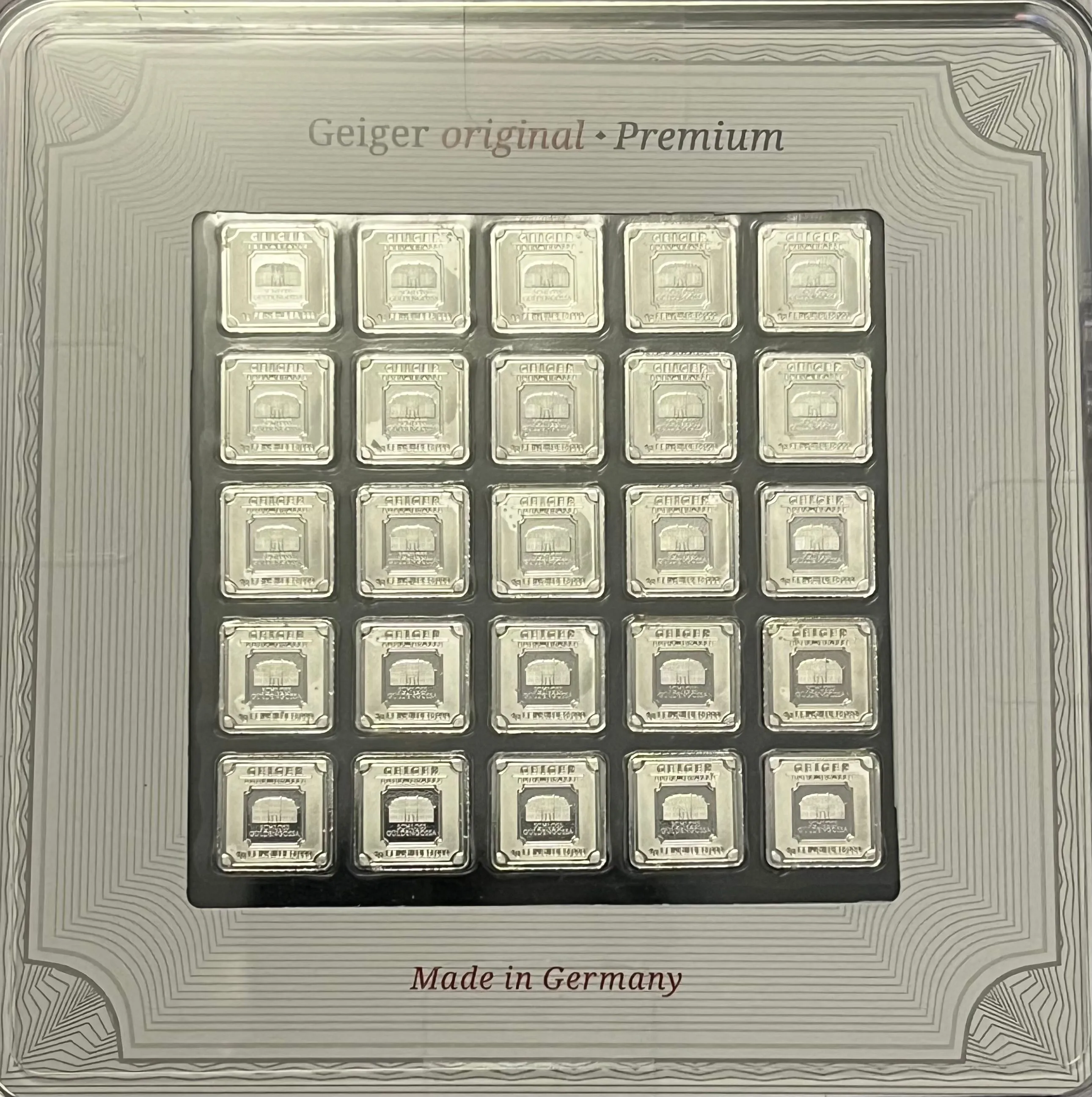 Product image for Geiger 25 x 1g Silver Multi