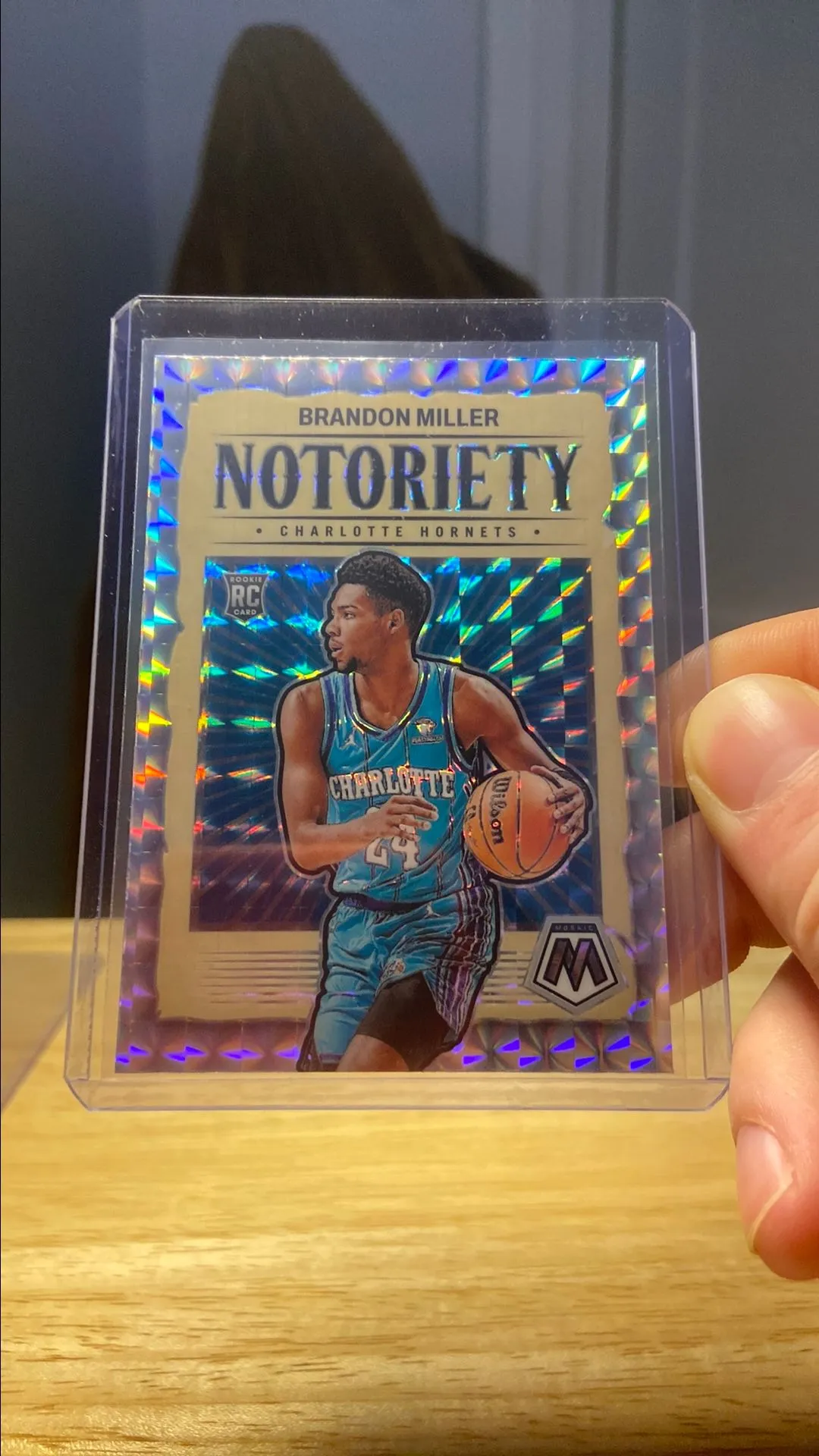Product image for Brandon Miller Silver Notoriety Mosaic Rookie