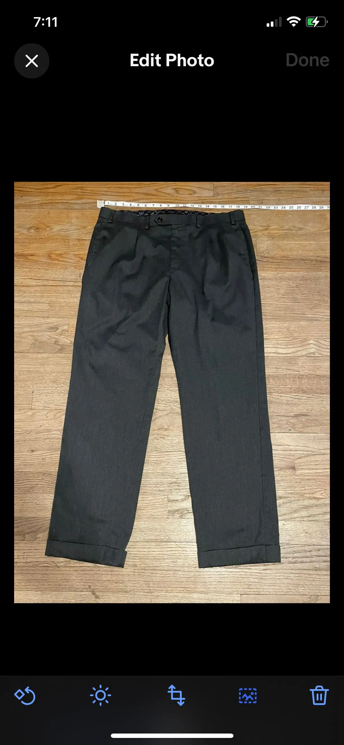 Product image for Polo Ralph Lauren Dress Pants 38/32 Wool gray