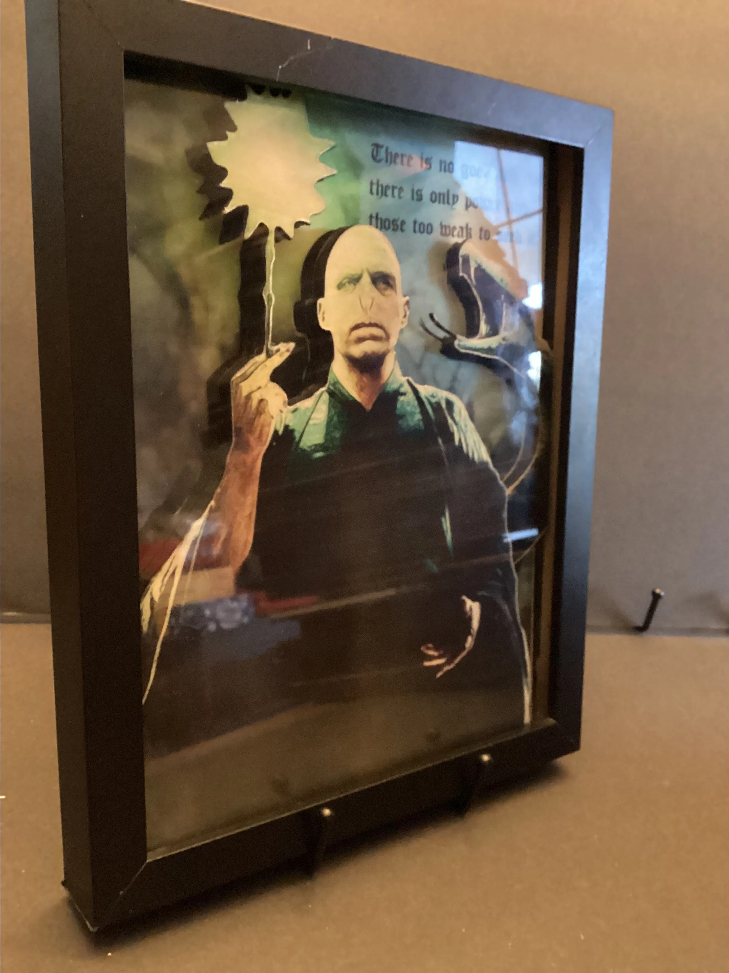Product image for Potter shadow boxed Layered wood art