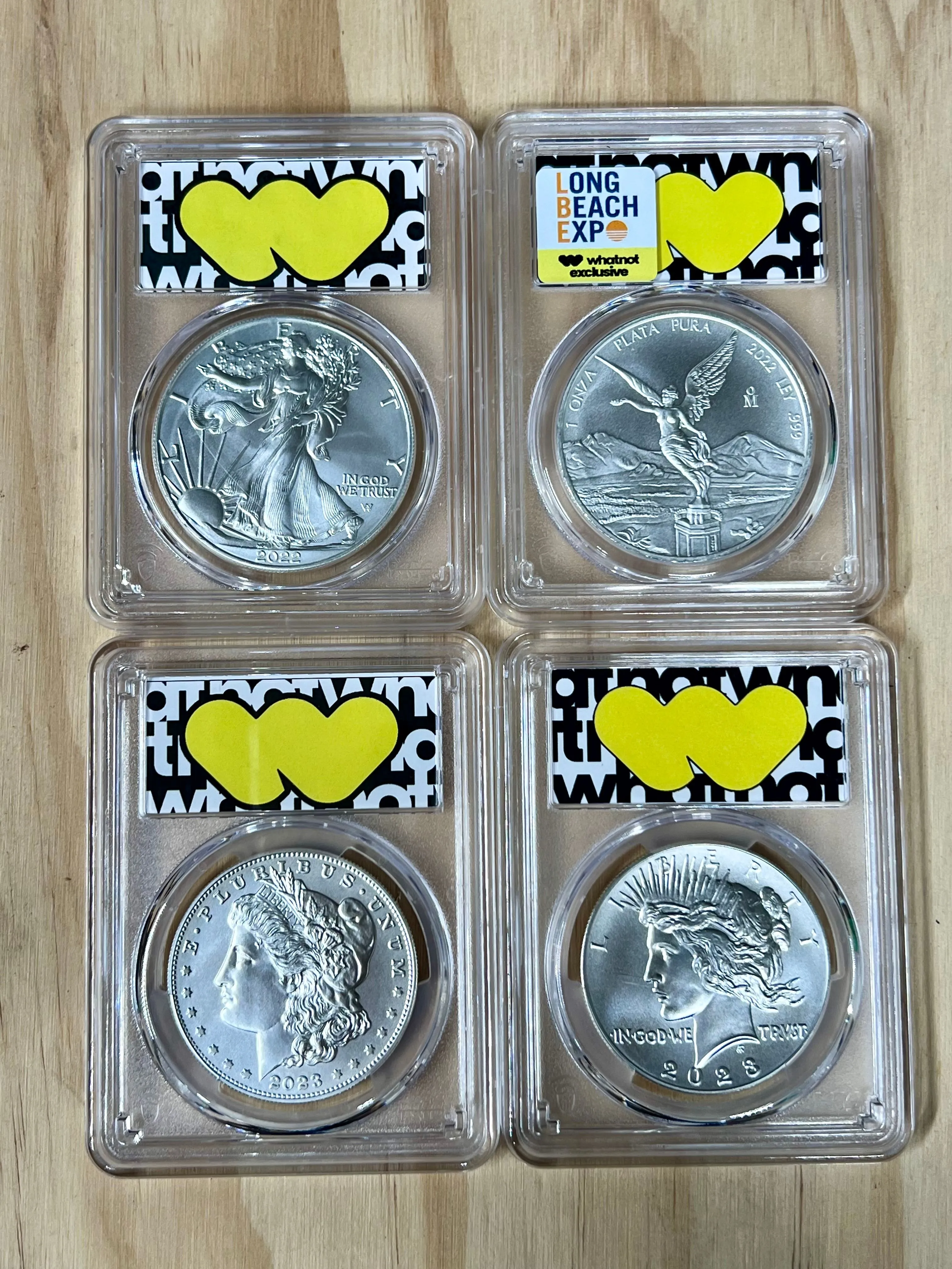 Product image for Complete set (1) of each WhatNot 1oz PCGS slabbed coins!