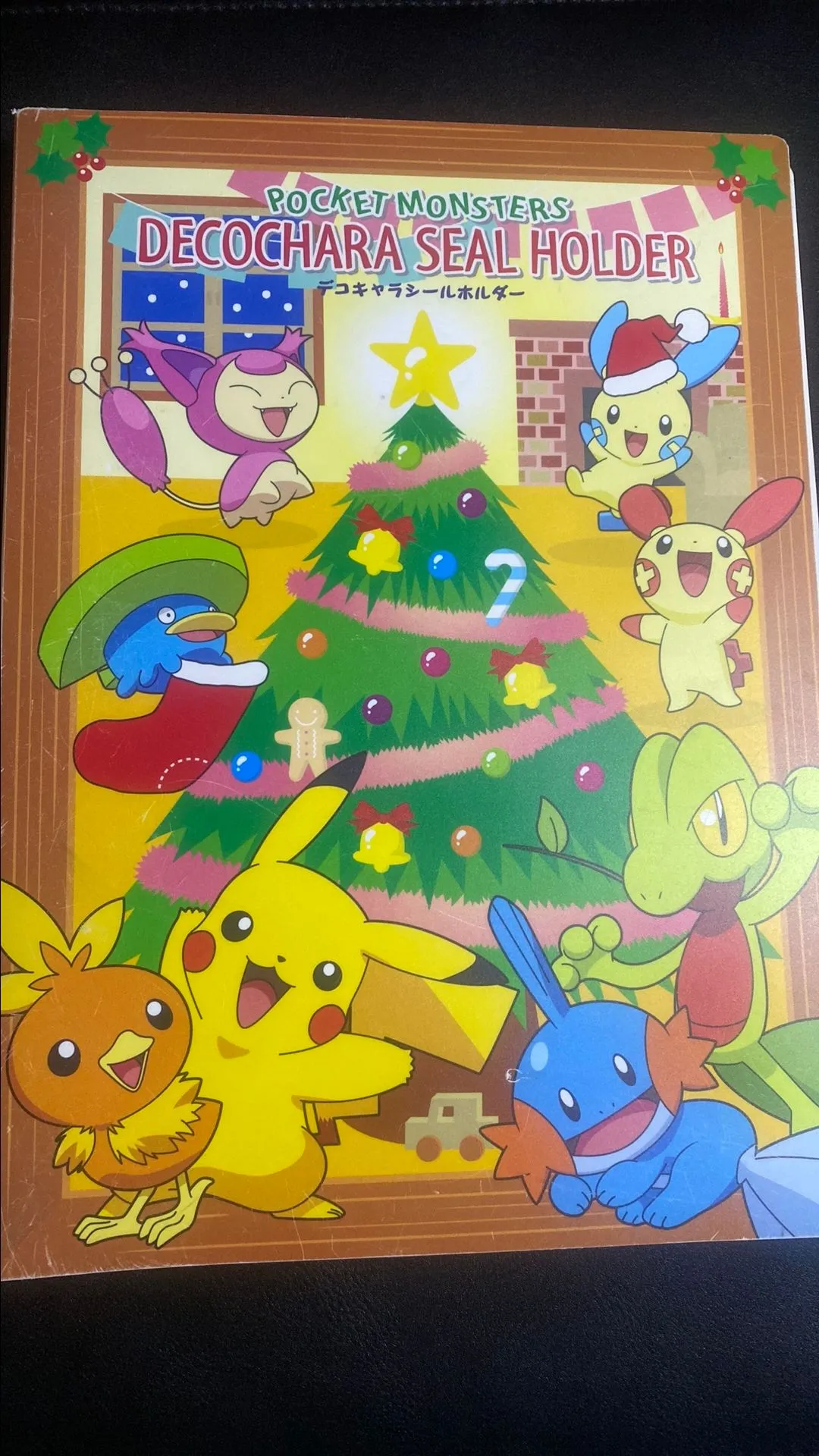 Product image for Large Official Daiichi Pan Pokémon Sticker File (Christmas Edition)