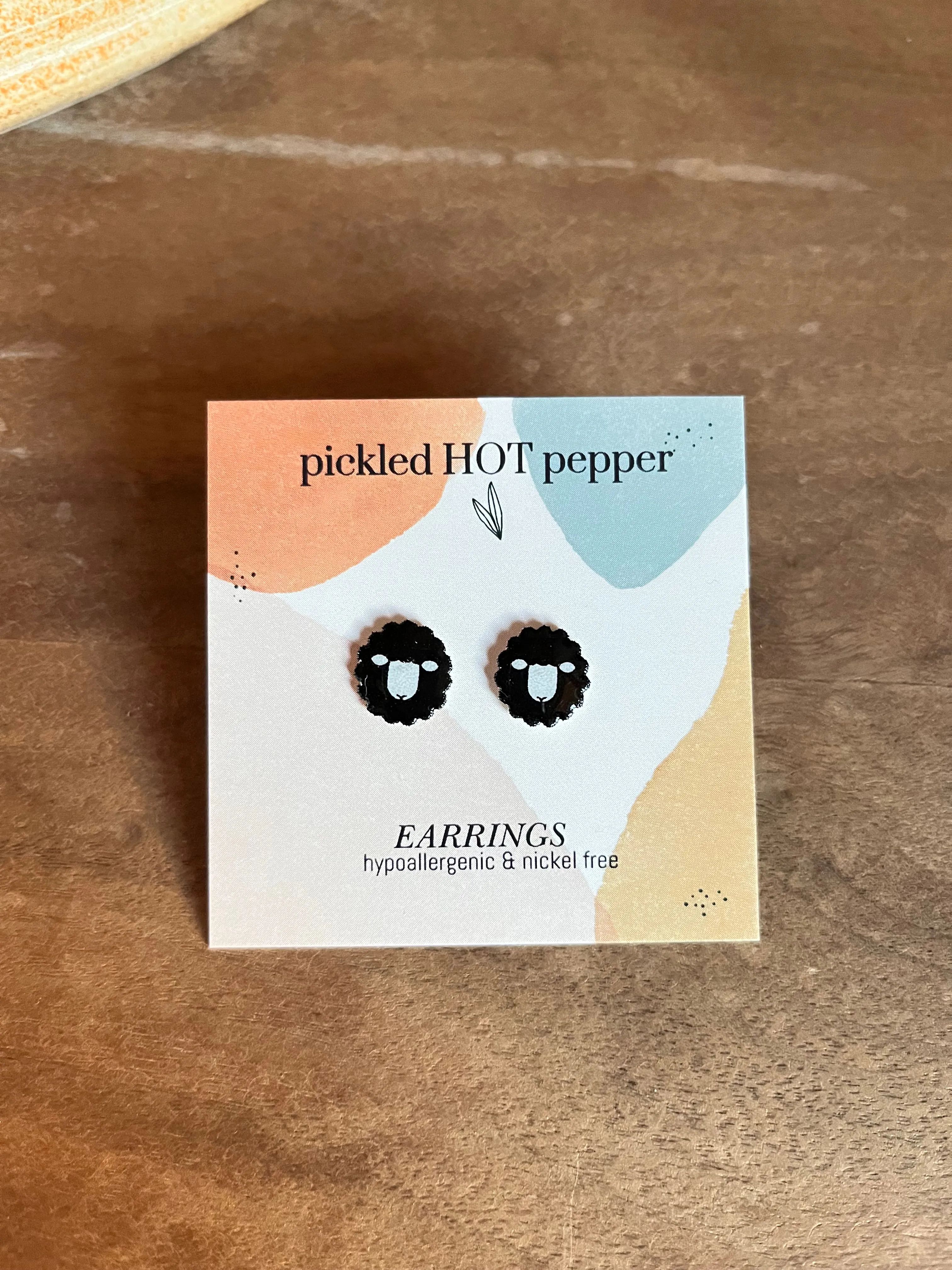 Product image for Black sheep stud earrings