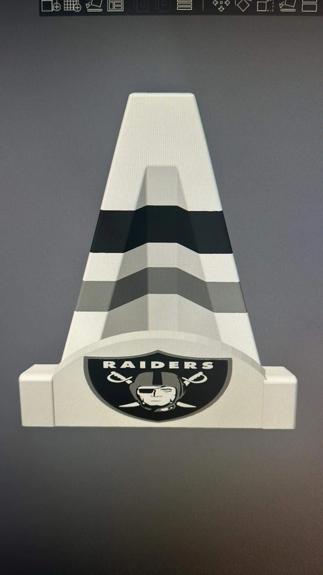 Product image for 3D printed Las Vegas Raiders stand
