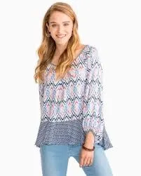 Product image for 104 Southern Tide blouse Available in Large and Medium