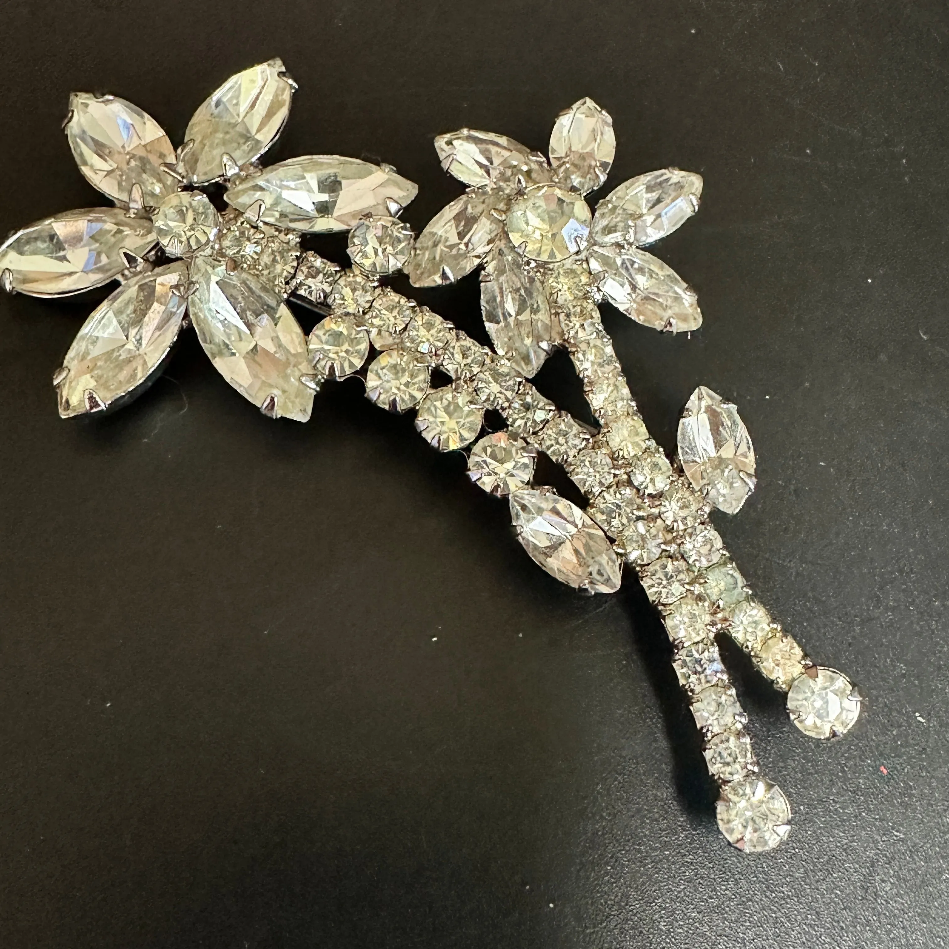 Product image for Juliana Flower Brooch Clear