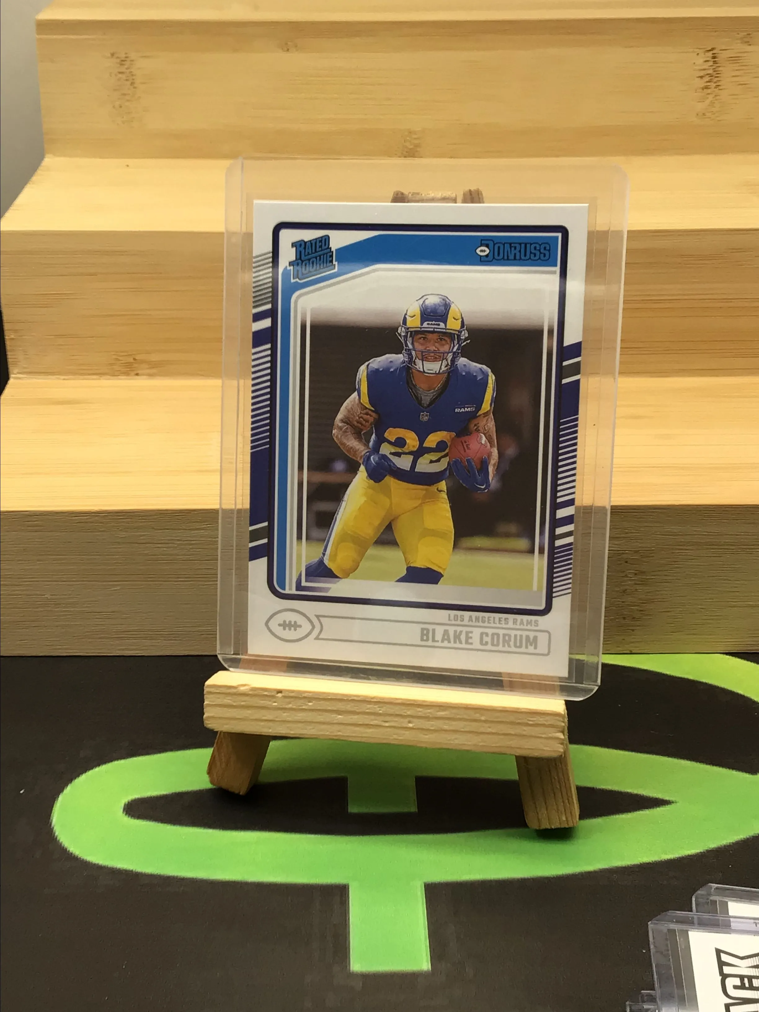 Product image for Blake Corum Donruss Rated Rookie Rams