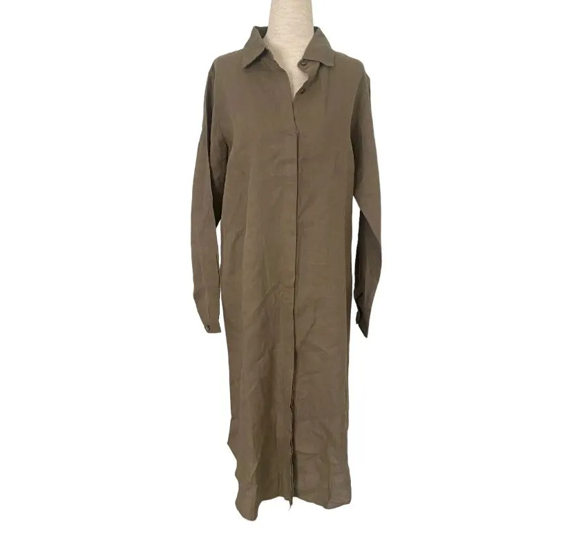 Product image for NEW NWT Neu Nomads Shirt Dress Size M/L Sustainable Non Toxic Tencel, M23