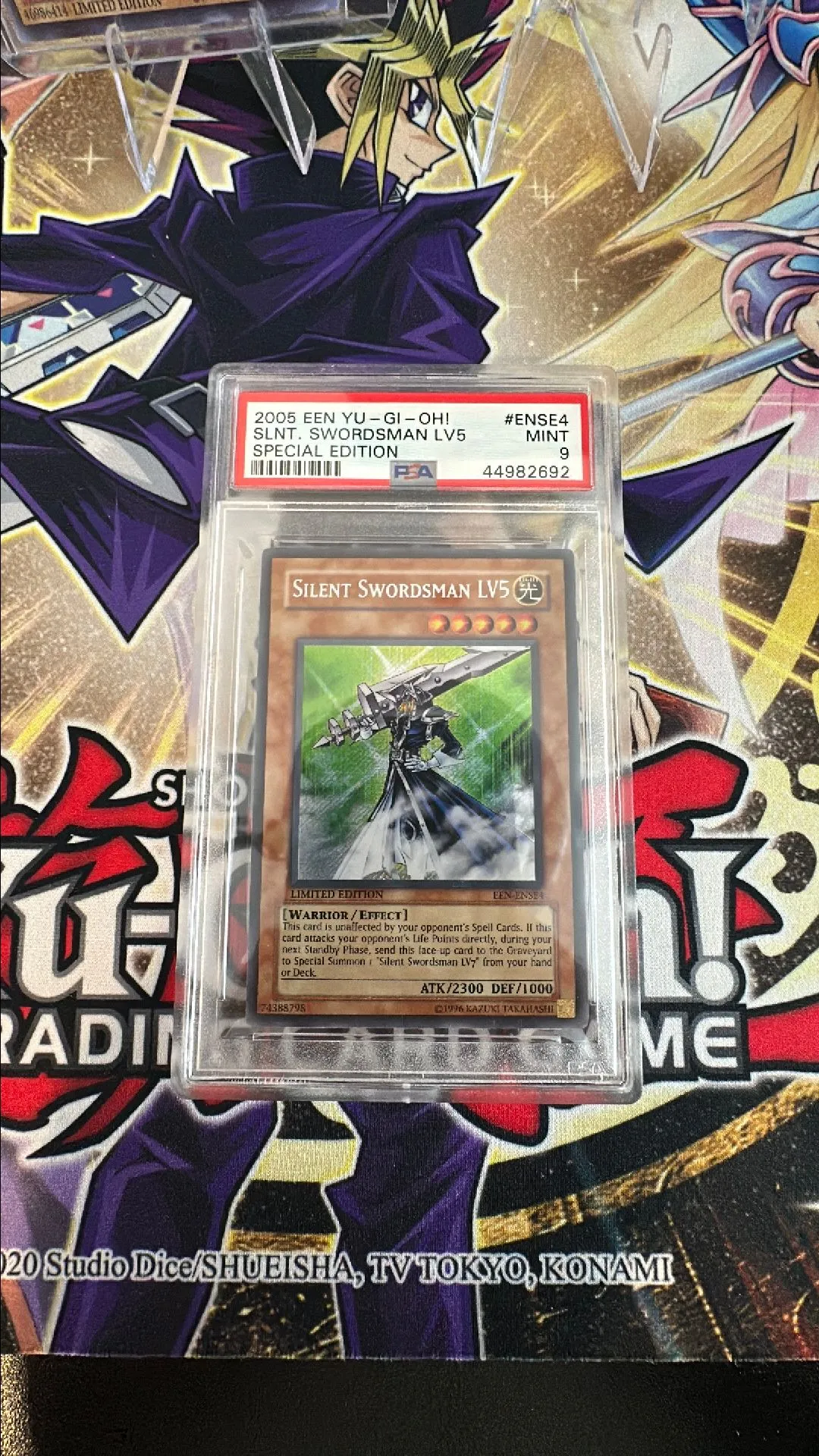 Product image for 2005 Yu-Gi-Oh! Silent Swordsman Lv5 Een: Special Edition PSA MINT 9