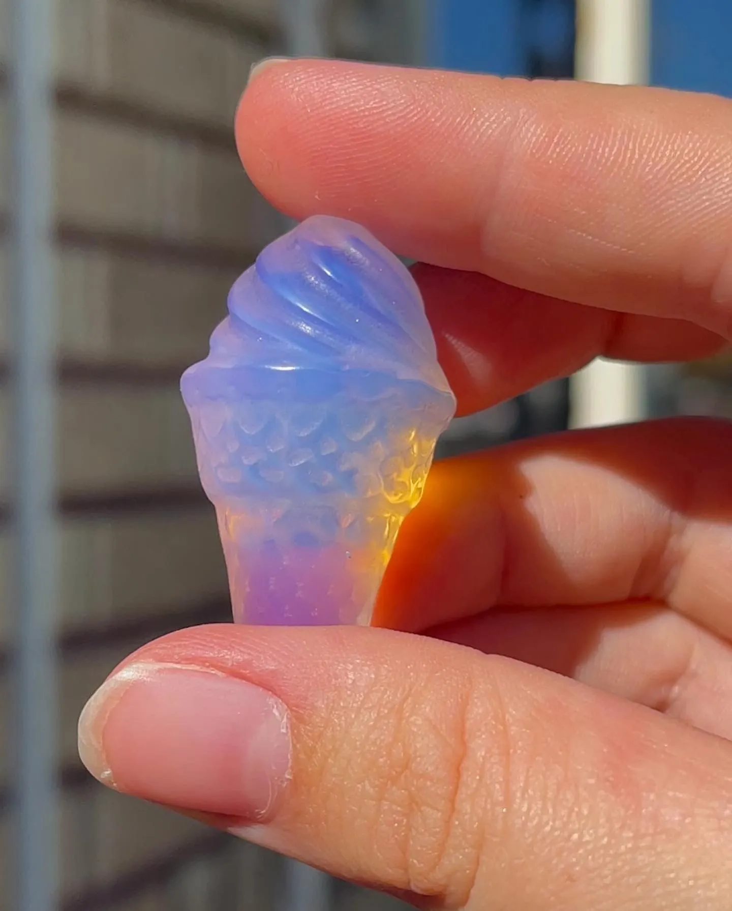 Product image for Pink Opalite Icecream Cone