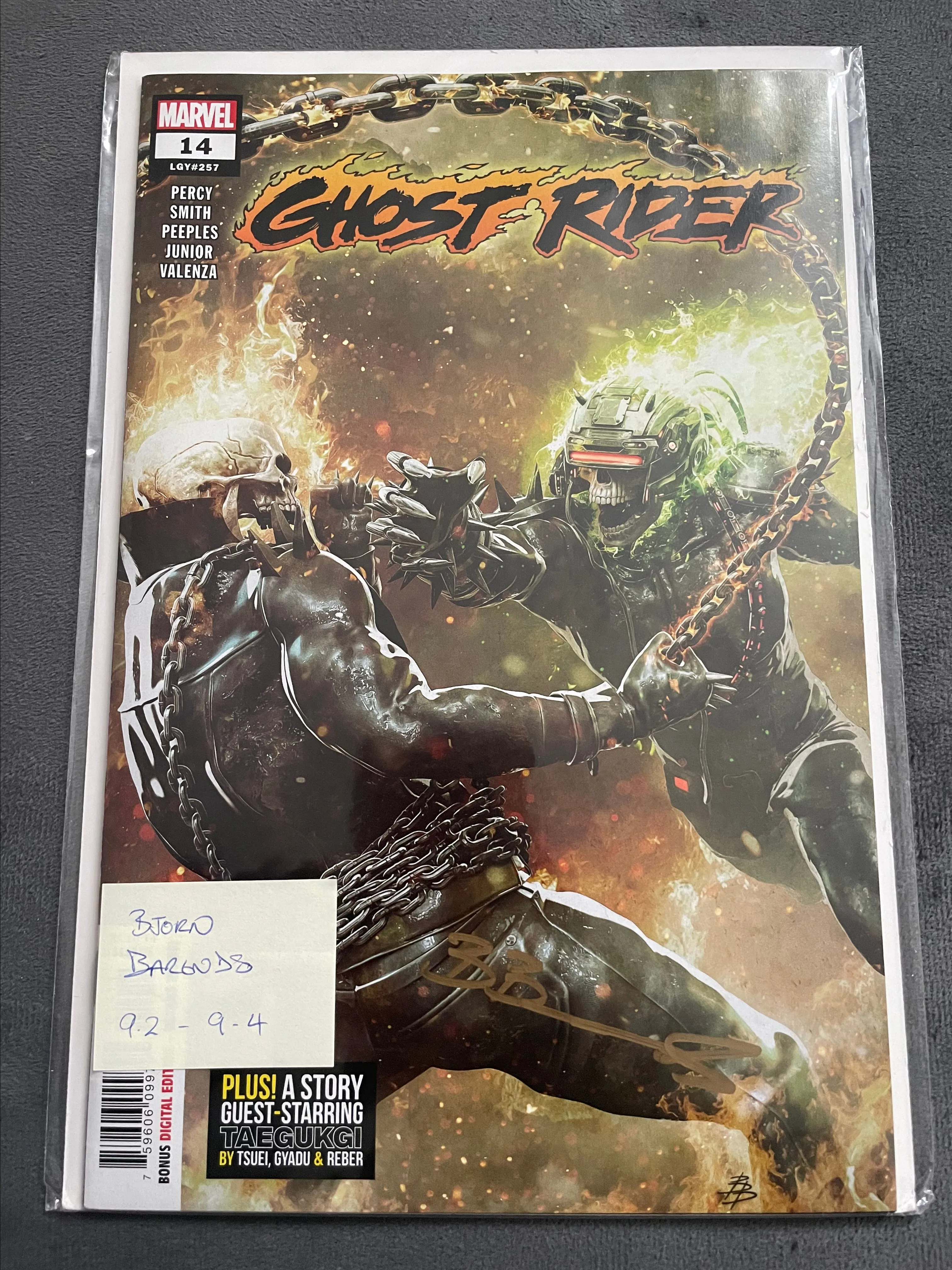 Product image for Ghost Rider #14 - Signed by Bjorn Barends - MCM Comic Con 2023