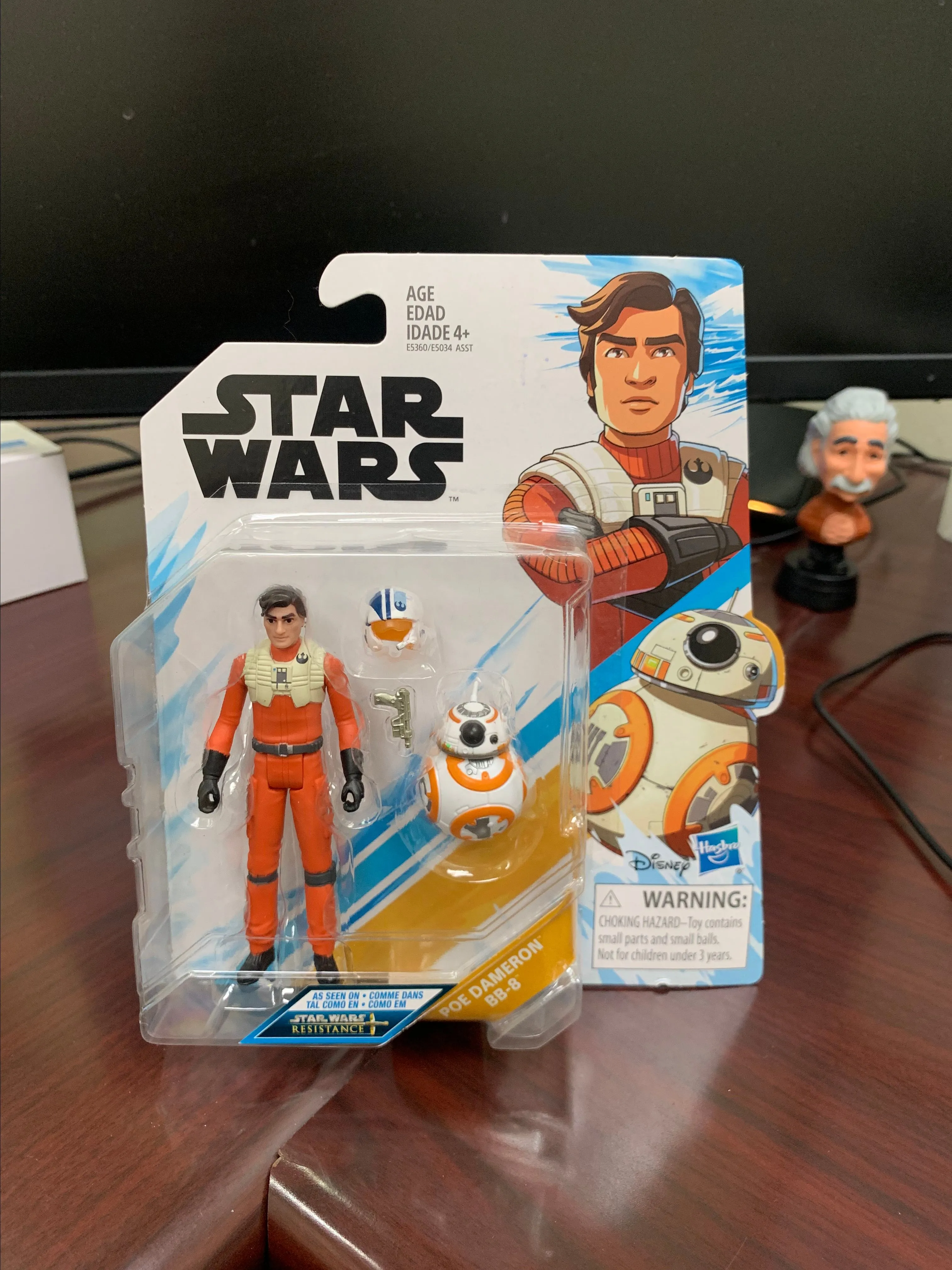 Product image for Disney Hasbro Star Wars Resistance Poe Dameron BB-8 Collectible Action Figure