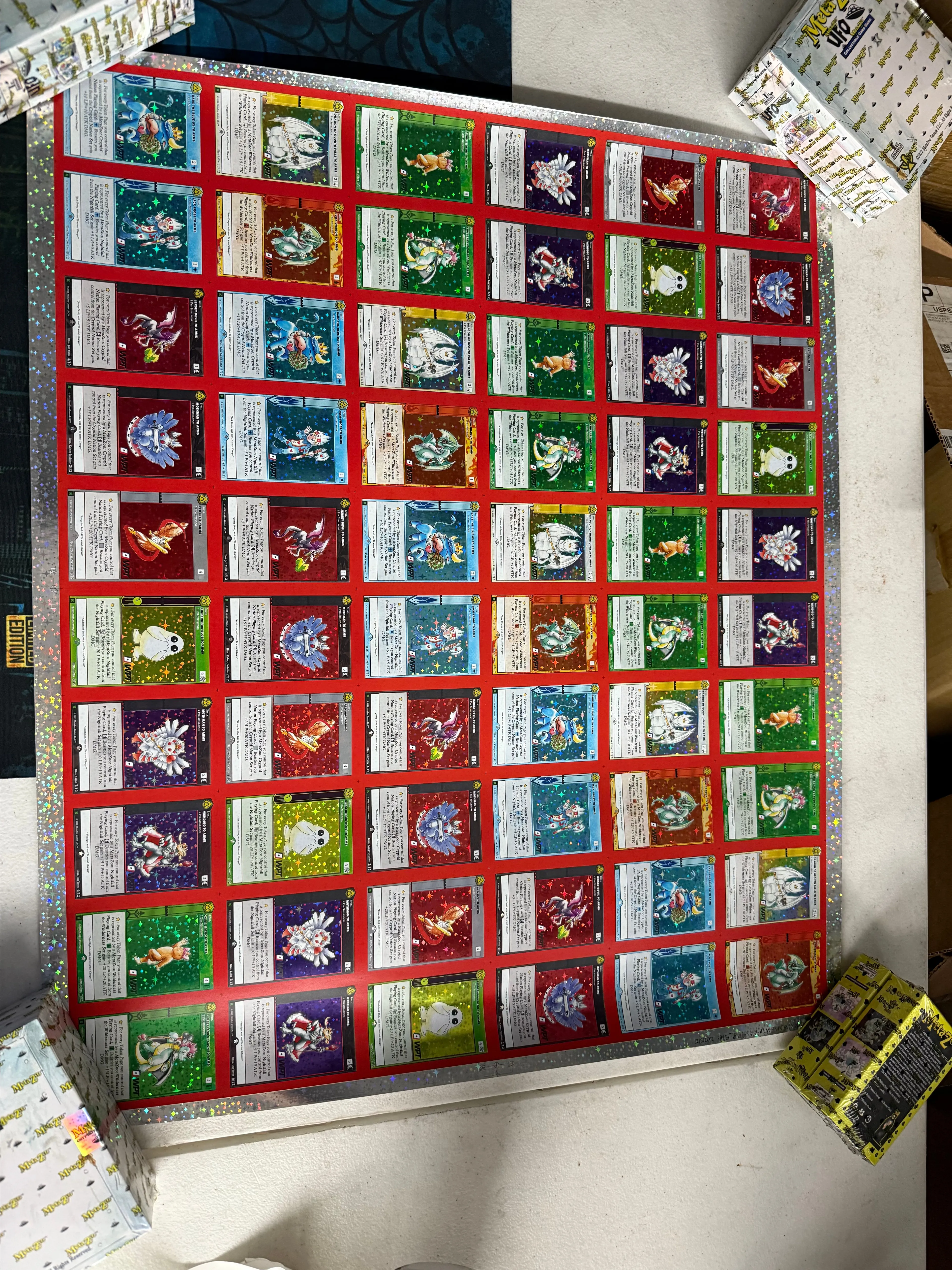 Product image for Metazoo Kickstarter uncut sheet