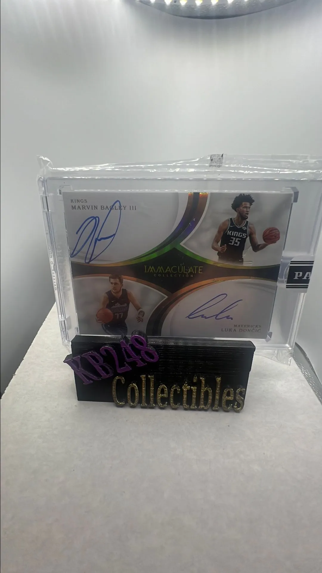 Product image for 2018 Immaculate Collection Luka Doncic/ Marvin Bagley rookie dual auto 1/1