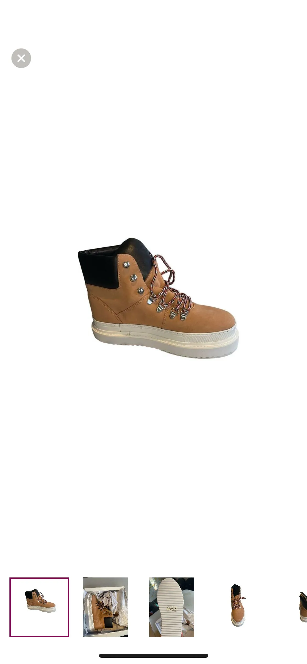 Product image for Schutz Marula Waterproof Platform Winter Leather Sneaker Size 7.5