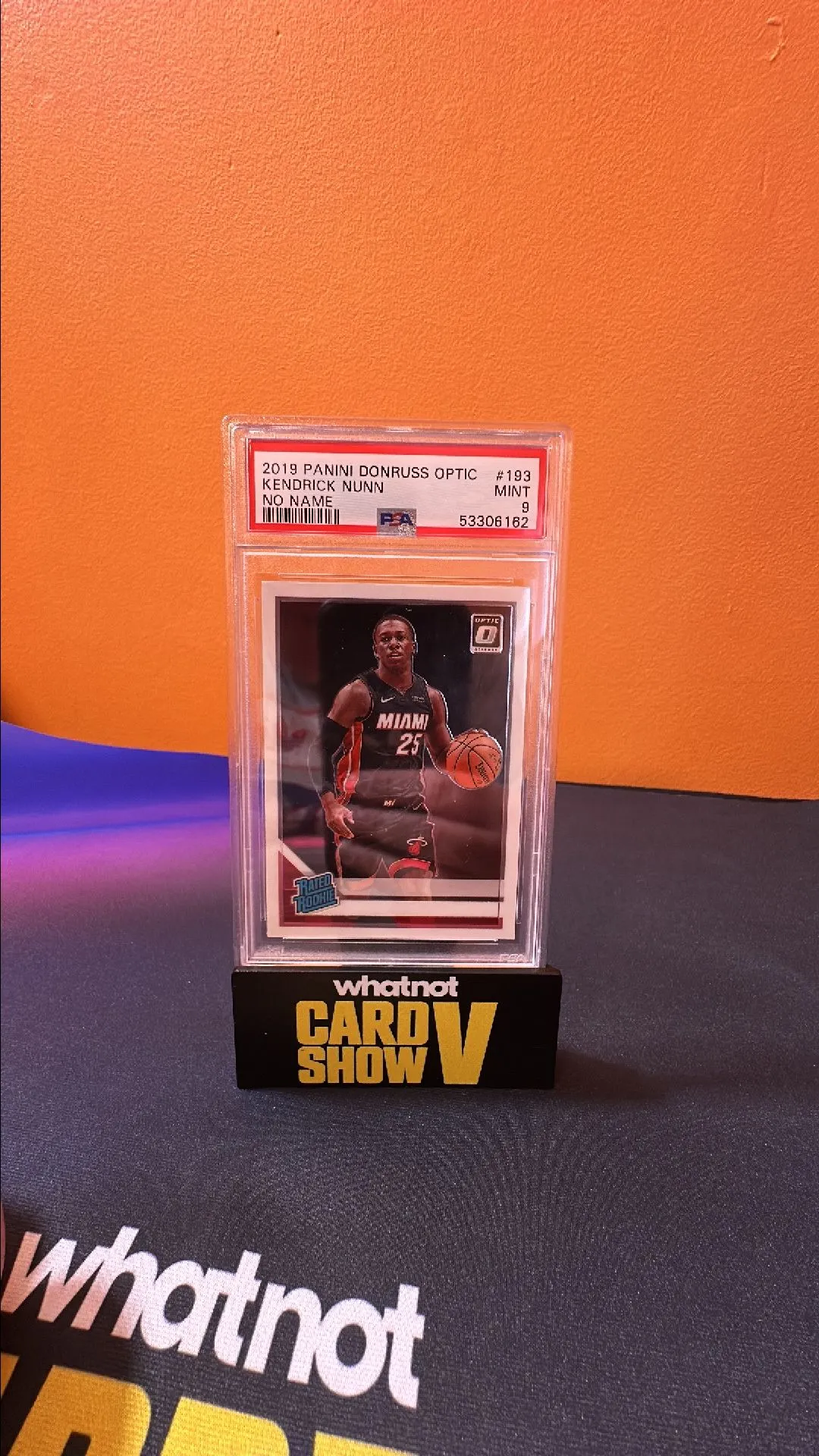 Product image for 2019 Panini Donruss Optic Kendrick Nunn 193 No Name PSA MINT 9