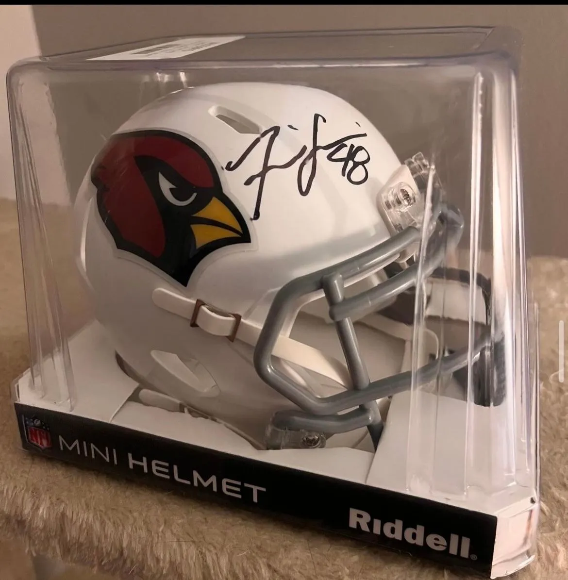 Product image for Isaiah Simmons 48 - Autographed Riddell Speed Mini Helmet(Beckett) - Cardinals