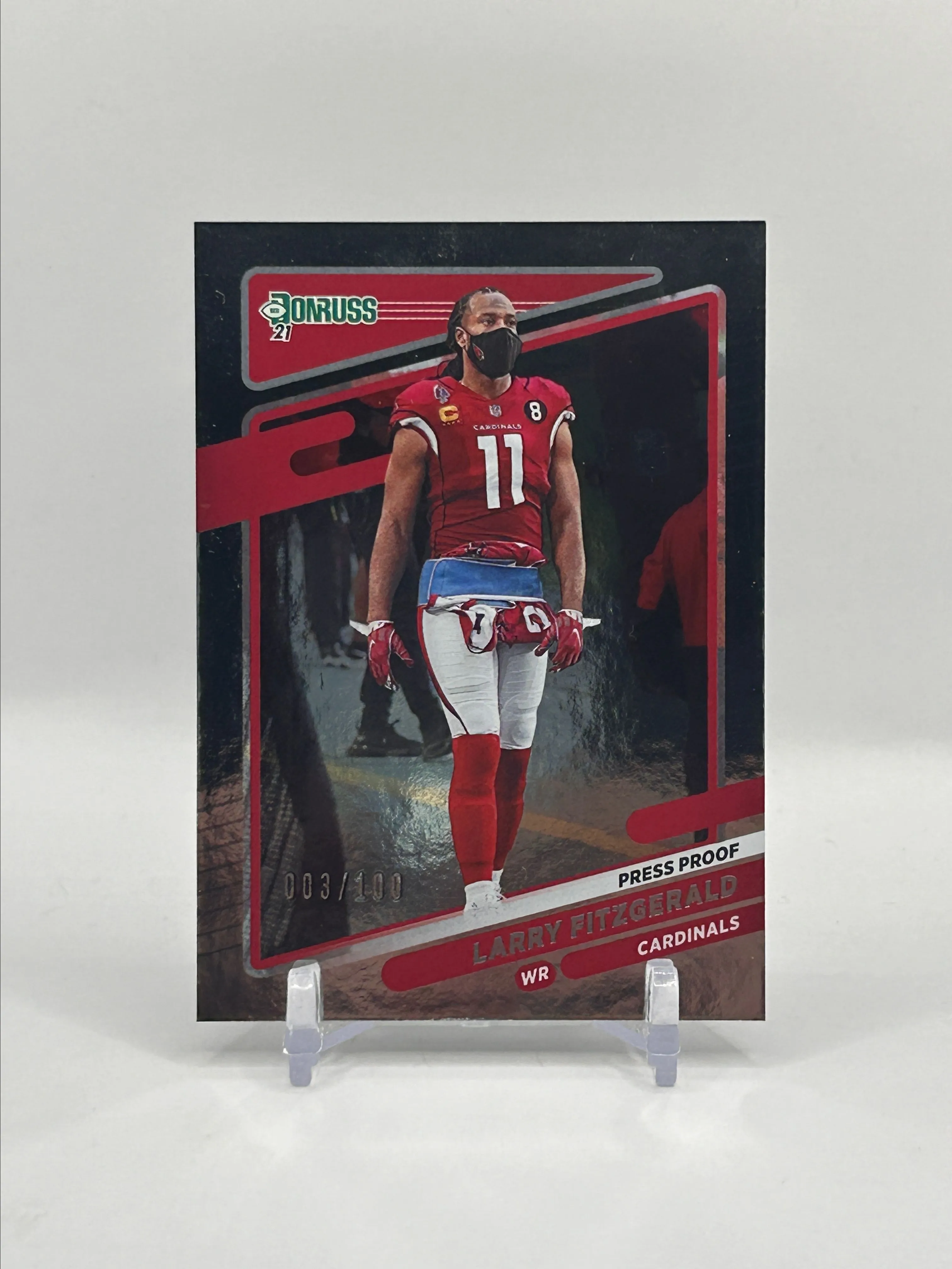 Product image for 2021 Donruss Football • Larry Fitzgerald Photo Variation Silver Foil /100