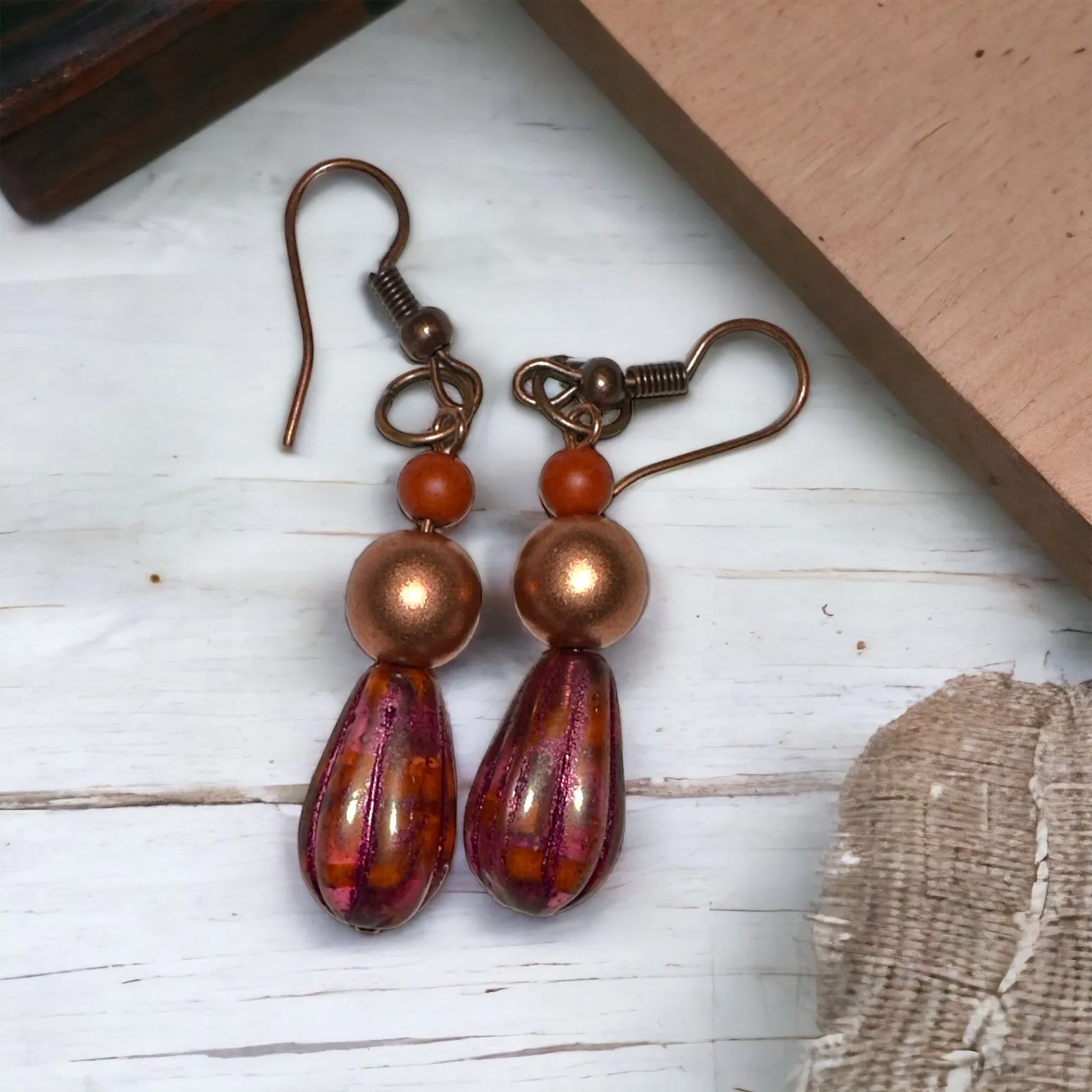 Product image for Vintage Wings Design Earrings