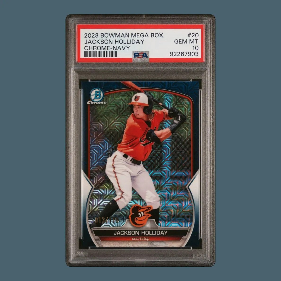 Product image for 2023 Bowman Mega Box Jackson Holliday Navy