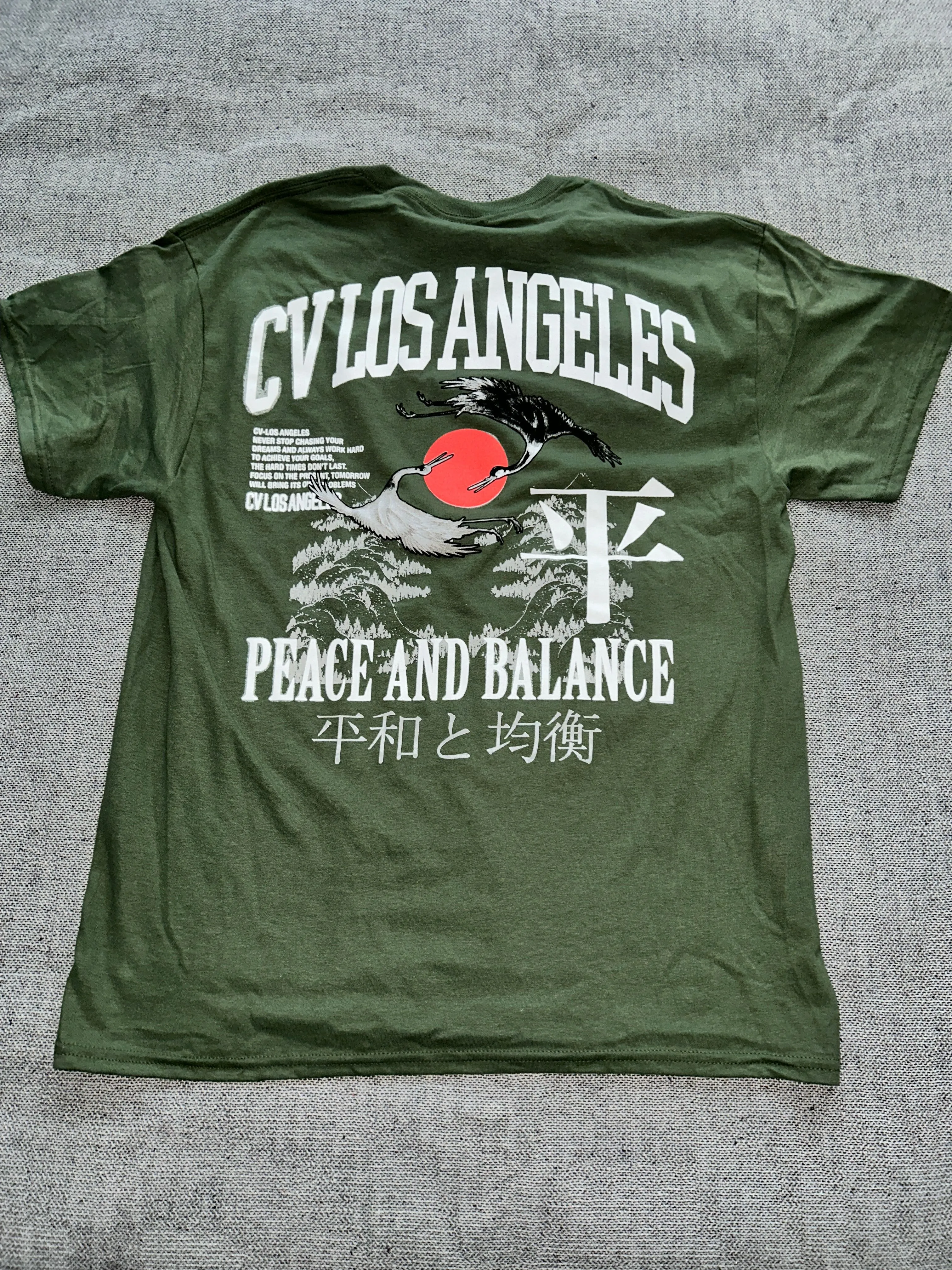 Product image for New CVLA Peace and Balance Tshirt. Size Large