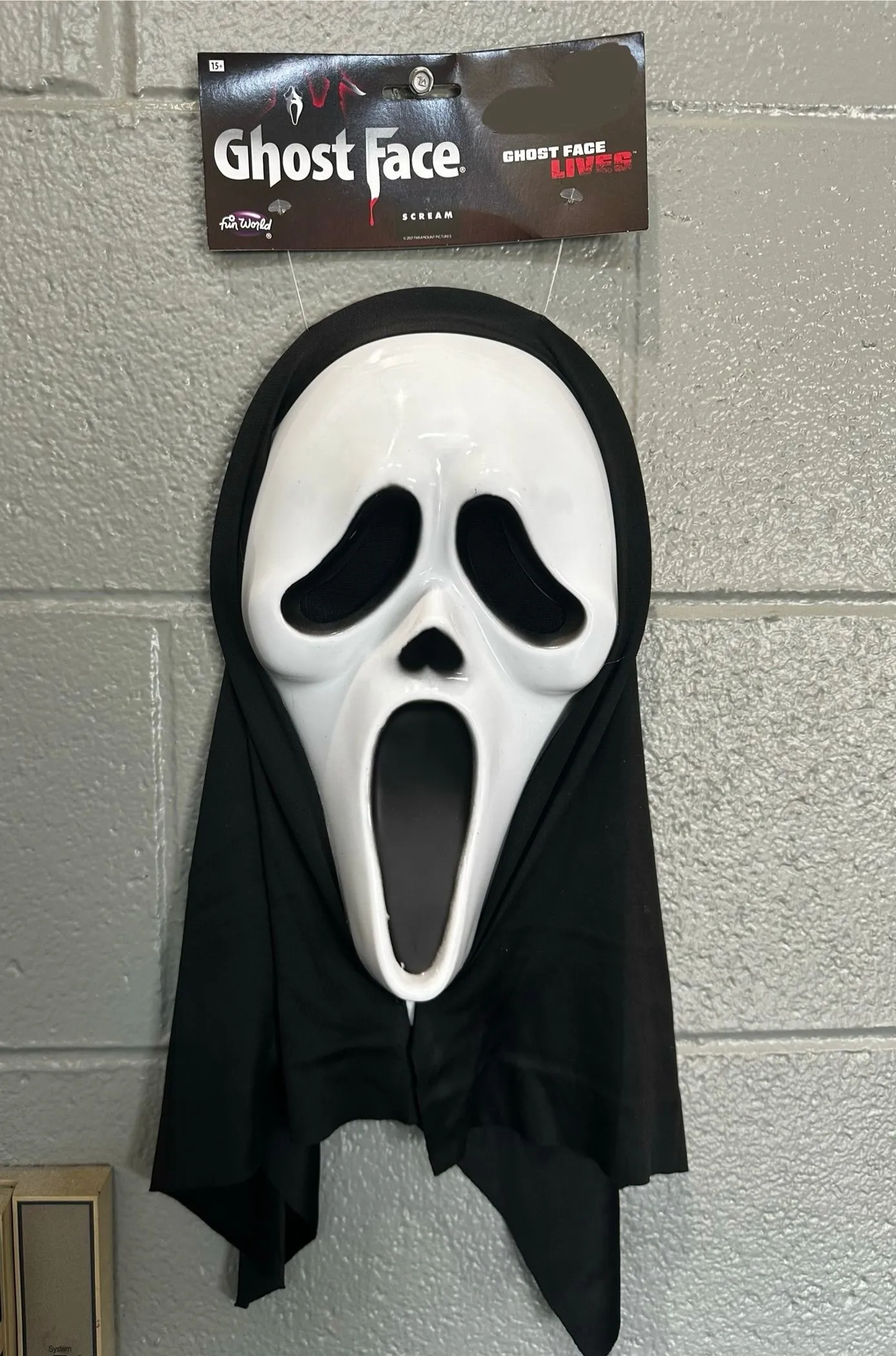 Product image for Scream Ghost Face Lives, Adult Costume Hooded Halloween Mask, By Fun World
