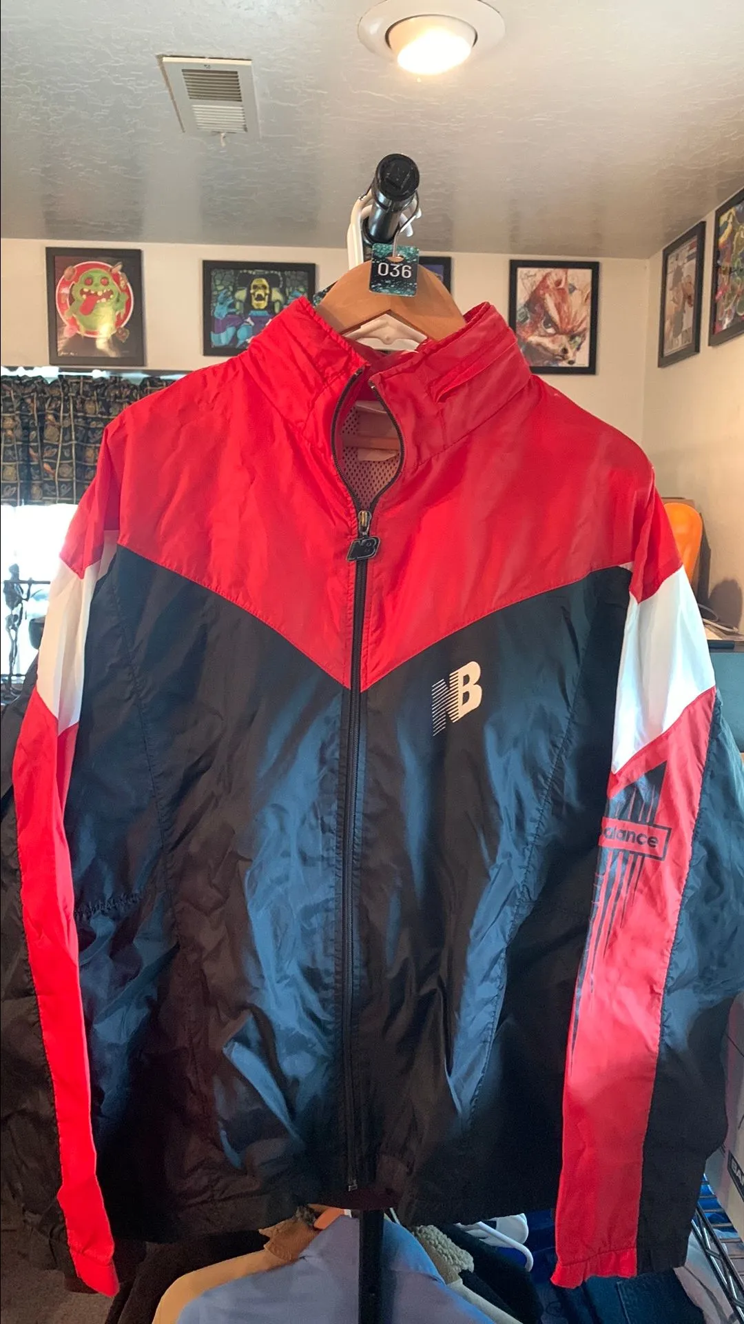Product image for 36. Vintage New Balance Hooded Windbreaker - Large