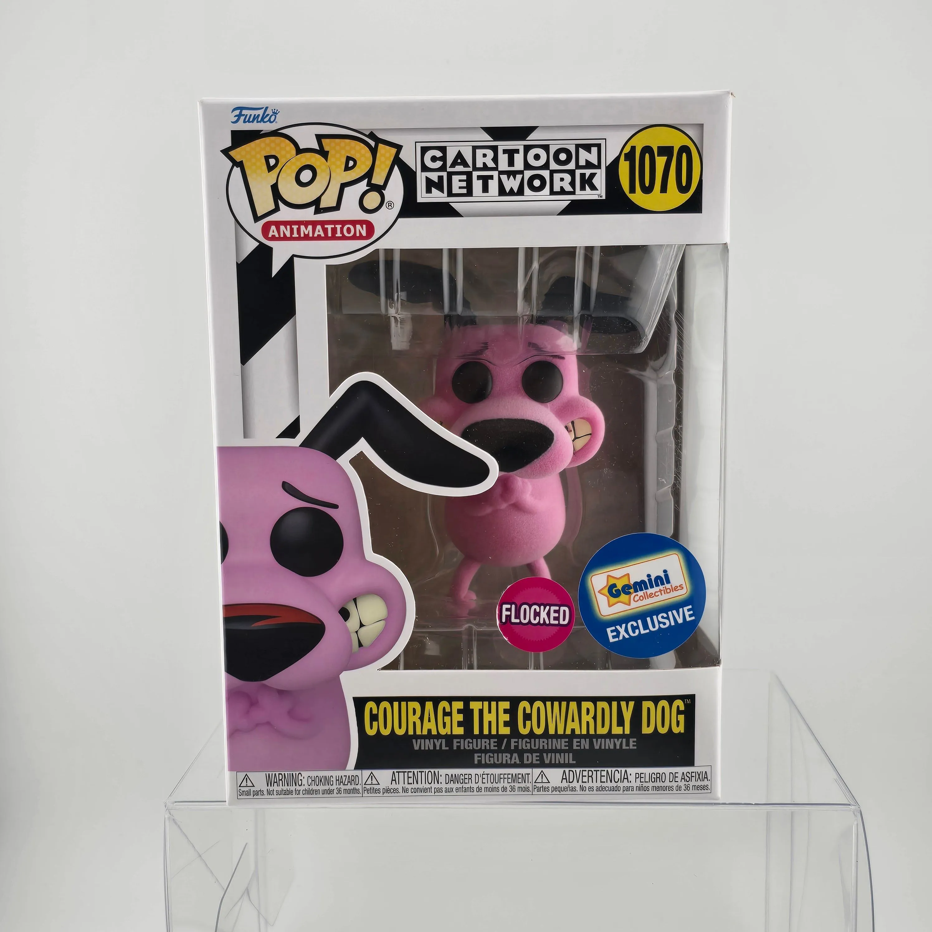 Product image for Cartoon Network - Courage the Cowardly Dog (flocked)  Funko Pop 1070